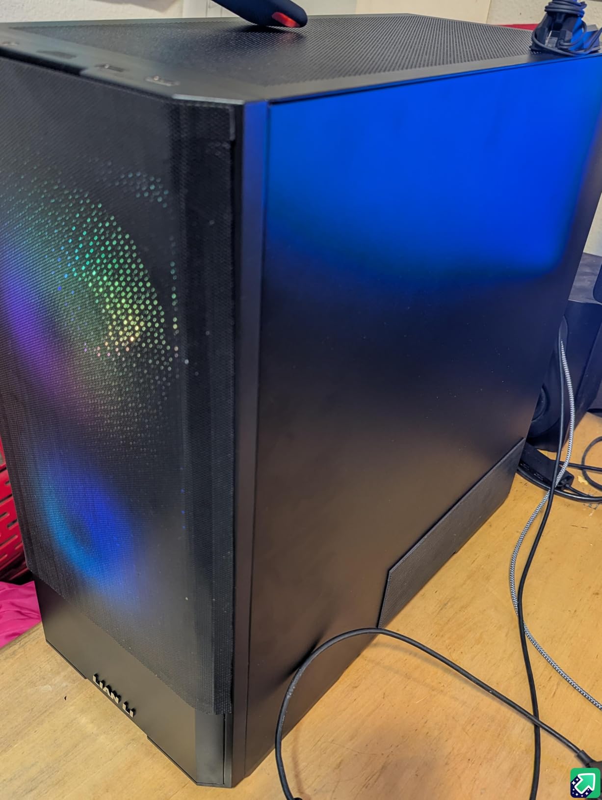 Cut-to-Fit Magnetic PC Dust Filter Mesh, 400x300mm PVC DIY Cover, 2 Pack | 1.0mm hole, Customizable dustproof cooling guard for gaming PC chassis, power supplies, electronics, home air vents. customer photo 2
