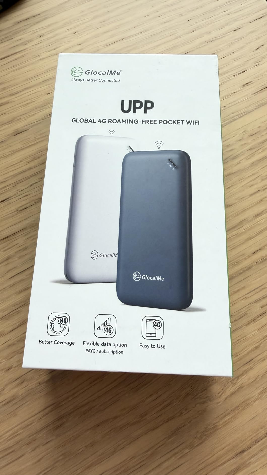 GlocalMe UPP 4G Mobile Hotspot, Portable WiFi Hotspot for Travel in 200+ Countries/Region, Pocket WiFi Device with 1GB Global Data 90 Days customer photo 2