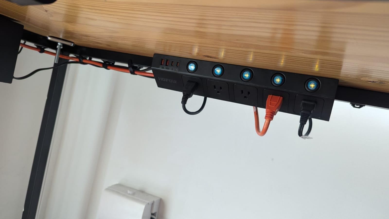 311Pcs Cable Management Organizer Kit 4 Cable Sleeve Split,53Cable Clips 12Cord Clips Holder,22 Cable Ties, 20 Adhesive Wall Cable Tie, 200Fasten Cable Ties for TV Office Home Electronics customer photo 2