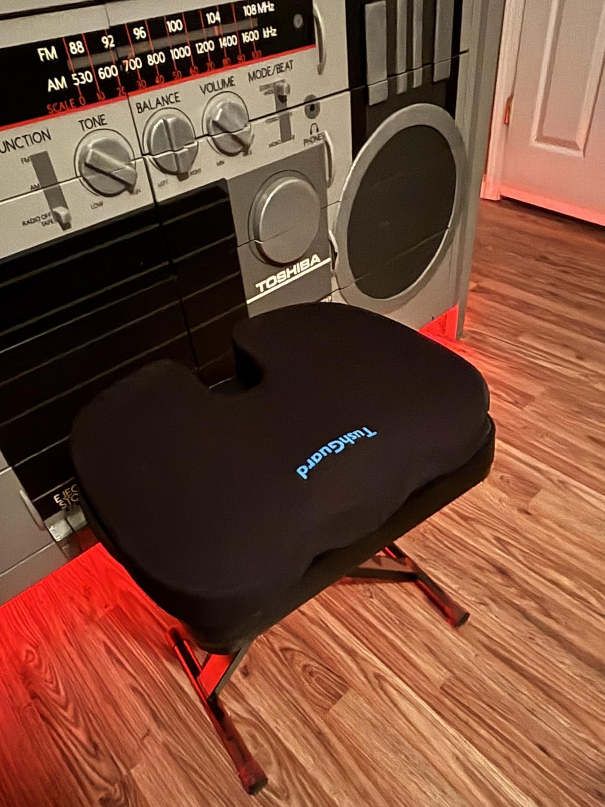 Seat Cushion for Office Chair, Car, Memory Foam, Black Large | For Back, Coccyx, Sciatica, Tailbone Pain, Ergonomic Design, Non-Slip, Desk Wheelchair Use, Supportive Butt Pillow customer photo 2