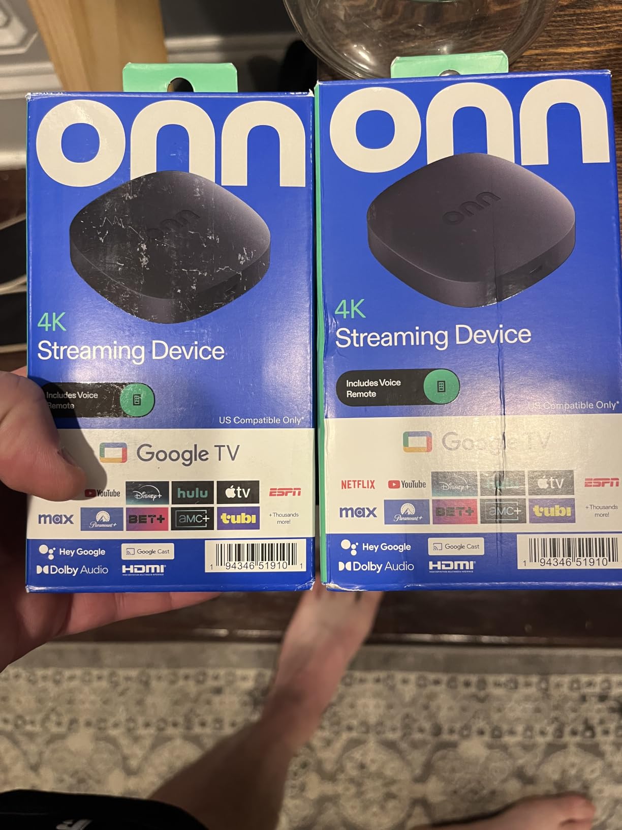 ONN Android TV 4K UHD Streaming Device with Voice Remote Control Google Assistant & High Speed HDMI Cable customer photo 1