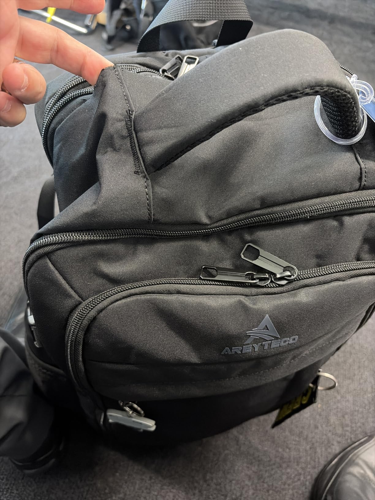 AREYTECO Travel Backpack, Expandable Large Carry On Backpack for Men Women | 40L-50L Expandable Travel Backpack, Airline Approved, Business Suitcase Weekender Luggage Backpack customer photo 2