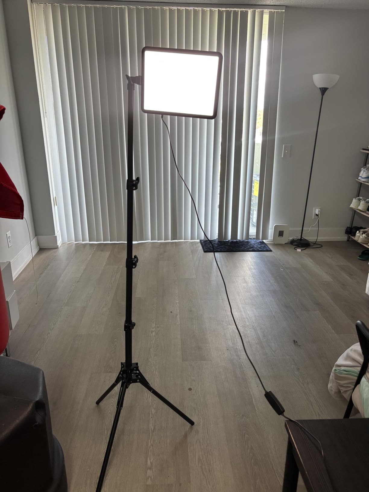 NiceVeedi 2-Pack LED Video Light Kit, 2800-6500K Dimmable Photography Lighting Kit with Tripod Stand & Phone Holder, 73