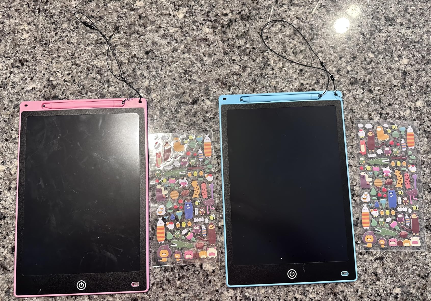 [2 Pack] Genialba LCD Writing Tablet 10-Inch Colorful Doodle Board, Toddler Learning Educational Toys Gifts for 3-8 Years Old Girls and Boys, Electronic Drawing Pad for Kids (Pink&Blue) customer photo 2