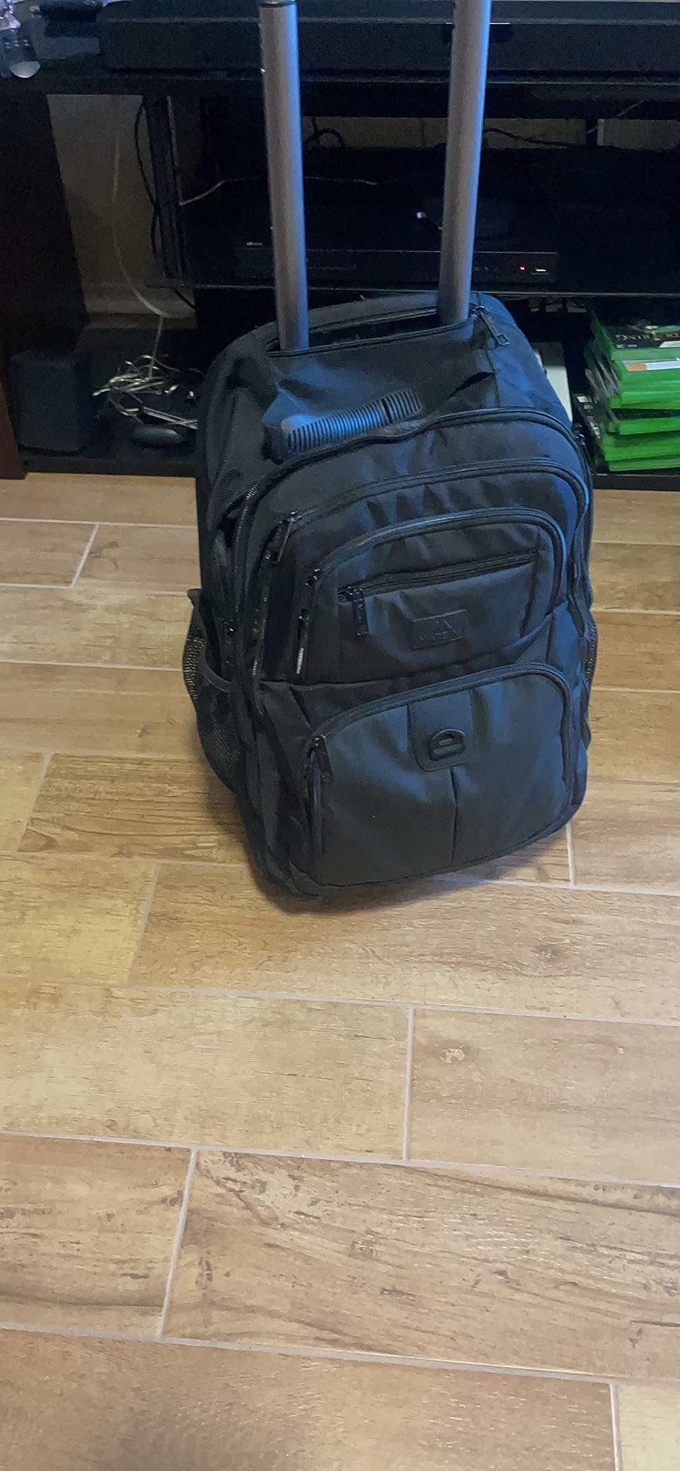 MATEIN 18 inch Roller Backpack, Rolling Computer Bag with 4 Spinner Wheels | Sturdy Wheeled Carry On Backpack for Travel Work, Extra Large Rolling Laptop Rucksack for Men Women customer photo 1