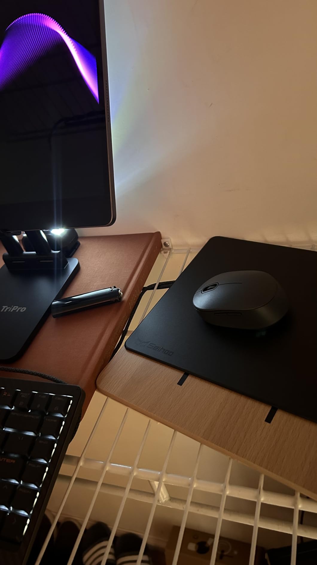 TALONGAMES Curved Edges Ultra Strong Glass Universal 6mm Mouse Skates Feet Compatible with Gaming Mouse Feet Replacement, Super Smooth Glide Fast and Durable Sole (Black) customer photo 1