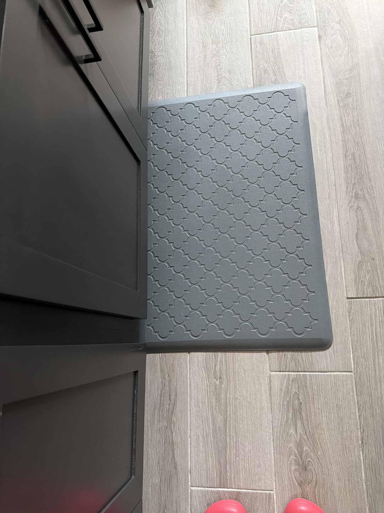 Kitchen Mat 2 PCS Cushioned Anti-Fatigue Floor Mat Standing Mat for Kitchen | 0.47 Inch Thick Cushioned Memory Foam, Water Resistant, Non-Skid, Ergonomic Comfort for Sink Office Laundry customer photo 2