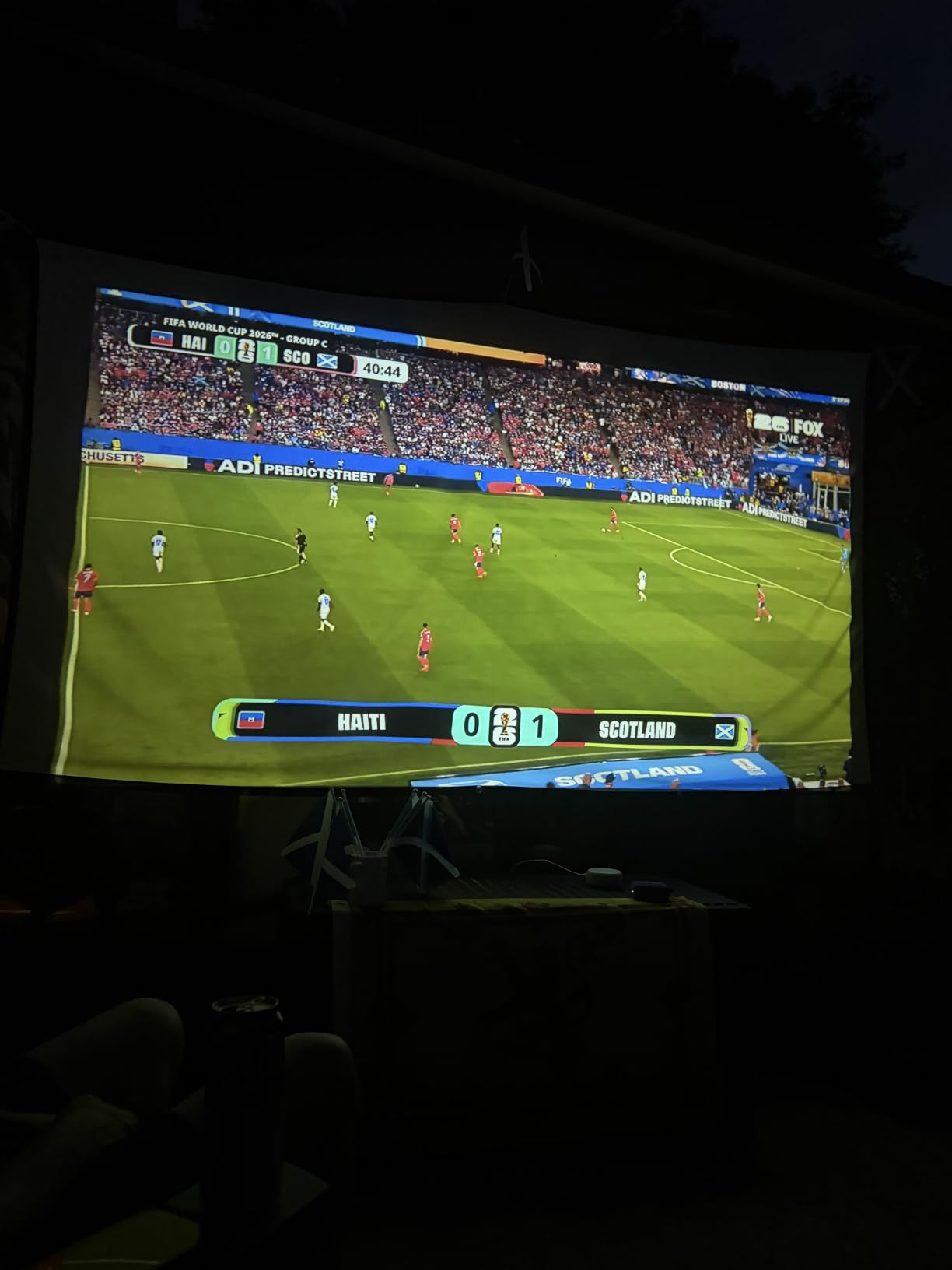HUANYINGBJB 4K 16:9 HD Rear Front Projector Screen Foldable Projection Screen Double-Sided Portable Outdoor Indoor Projector Screens for Movie Home Theater (120) customer photo 2