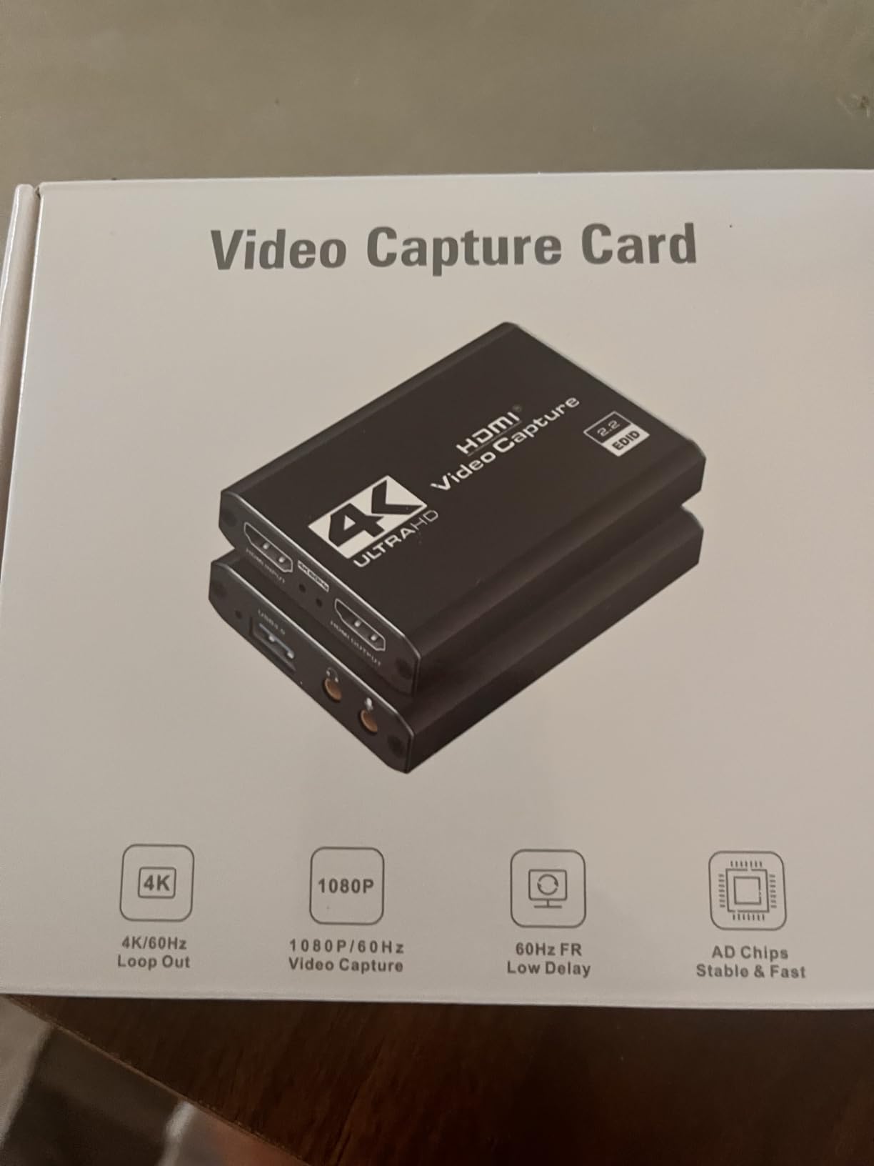 Capture Card 4K HDMI Video Streaming to USB 3.0 1080P 60FPS Capture Device | Audio Video Capture, 4K HDMI Loop-Out, Work for PS5/PS4/Switch/Xbox/PC/Camera/OBS, Game Screen Recorder Streaming Equipment customer photo 2