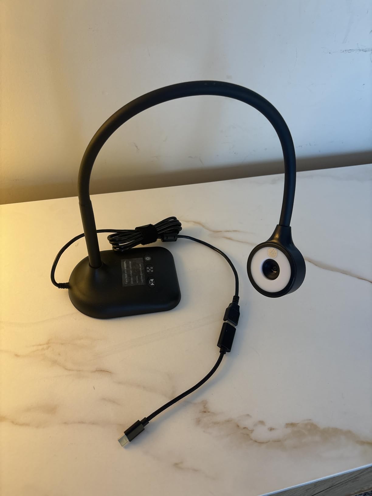 Document Camera for Teachers, Webcam and Overhead Camera for Classroom with Mic, LED Lights, Image Invert, Fold for Mac OS, Windows, Zoom, OBS Work with Distance Learning/Teaching, Live Demo customer photo 1