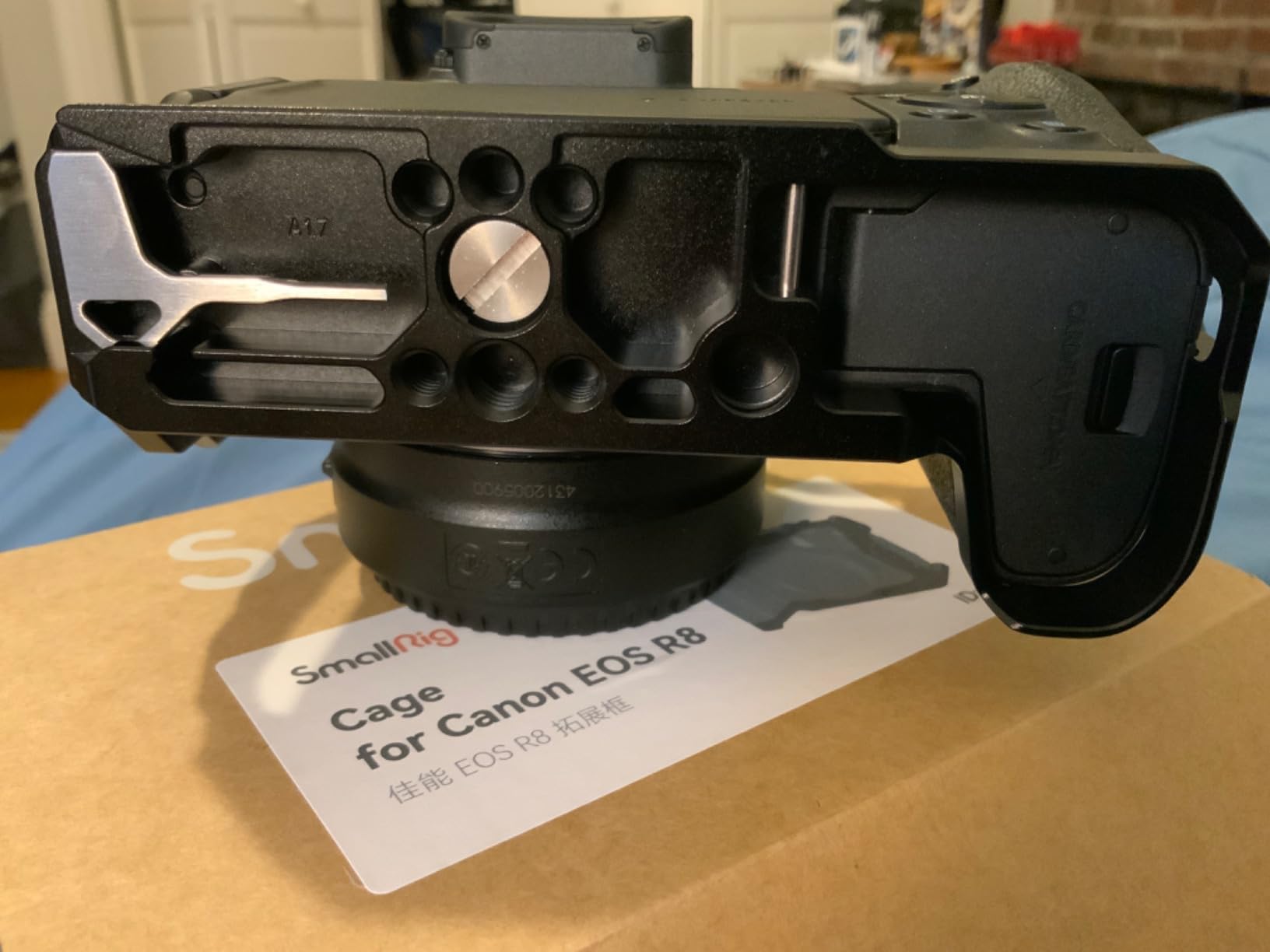 SmallRig Cage for Canon R8, Camera Cage for EOS R8 with 1/4-20 Threaded Holes, 3/8