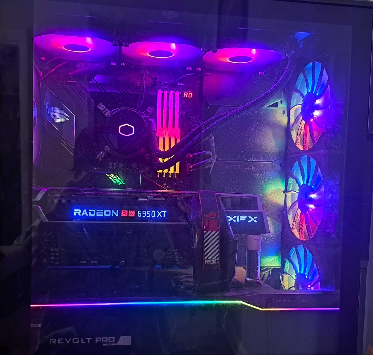 Cooler Master 360L Core AIO CPU Liquid Cooler - 360mm Radiator, 3X ARGB PWM Fans, Patented Gen S Dual-Chamber Pump, Quiet Cooling & Easy Installation, AMD AM5/AM4 & Intel LGA 1851/1700, Black customer photo 2