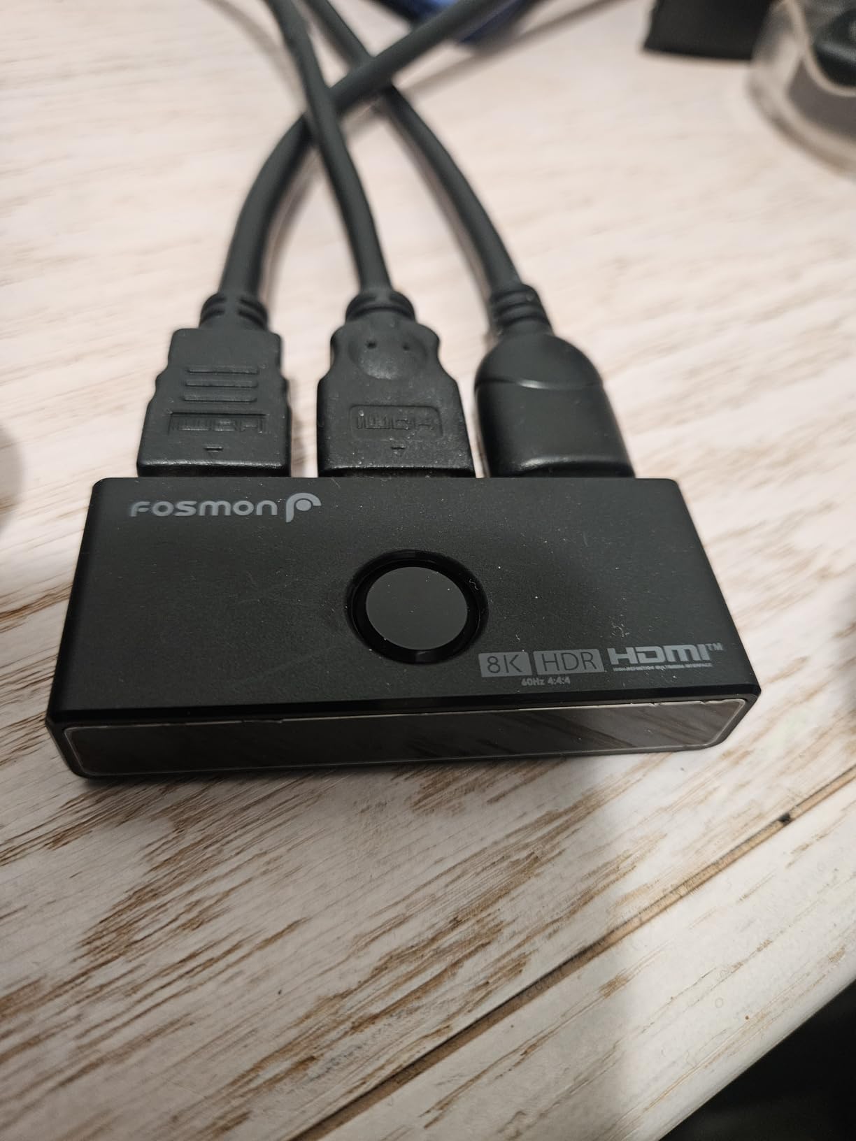Fosmon HDMI 8K Bi-Directional Switch, Support 8K@60Hz 4K@120Hz HDR10+ HDCP 2.3 1 in 2 Out / 2 in 1 Out HDMI 2.1 Switcher, High Speed 48Gbps HDMI Splitter Compatible with PS4 PS5, Xbox, Roku, Apple TV customer photo 1