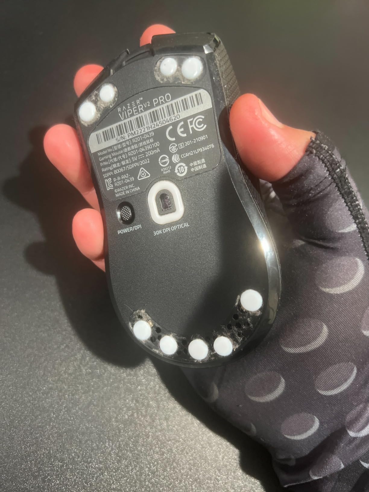 ESPTIGER ICE V2 DIY Universal Mouse Skates, 40-Piece PTFE Dots, 4 Sizes, White - Smooth Glide Feet with Curved Edges and 3M Adhesive for Custom Upgrades customer photo 2