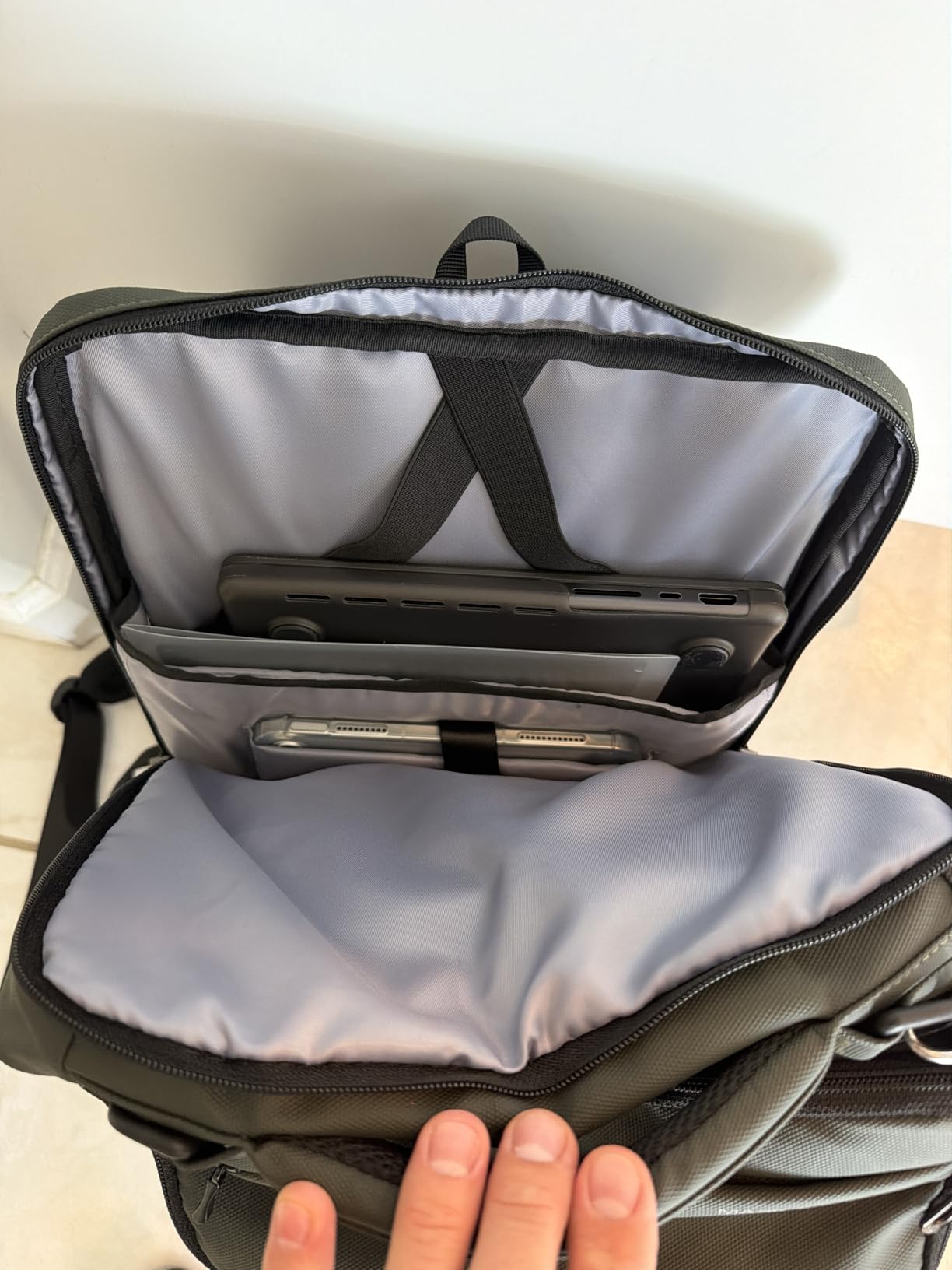 MARK RYDEN Business Backpack for Men, Waterproof High Tech Backpack with Sport Car Shape Design and USB Charging Port, Travel Laptop Backpack Fits 17.3 Inch Notebook customer photo 1