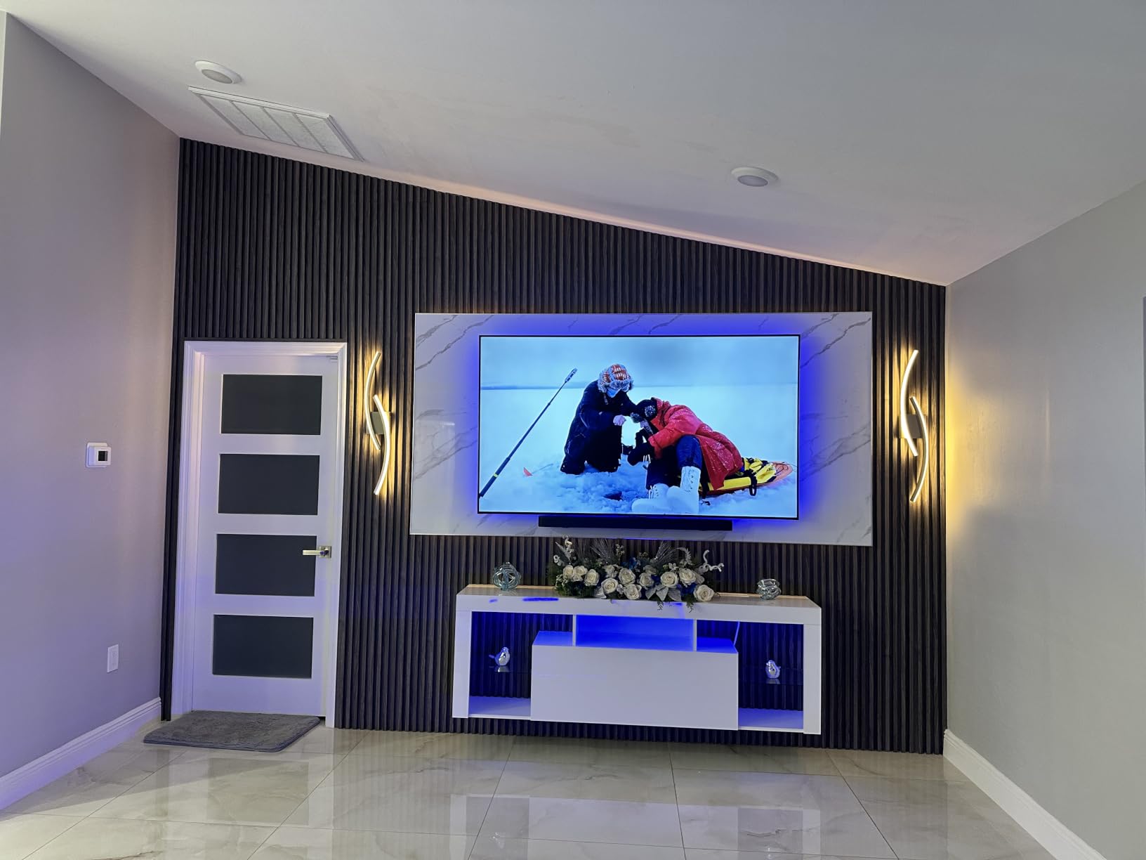 KANTUTOE TV LED Backlight, 9.84ft LED Lights for 32-43in TV, RGB TV Lights Behind with Music Sync Bluetooth APP and Remote customer photo 1