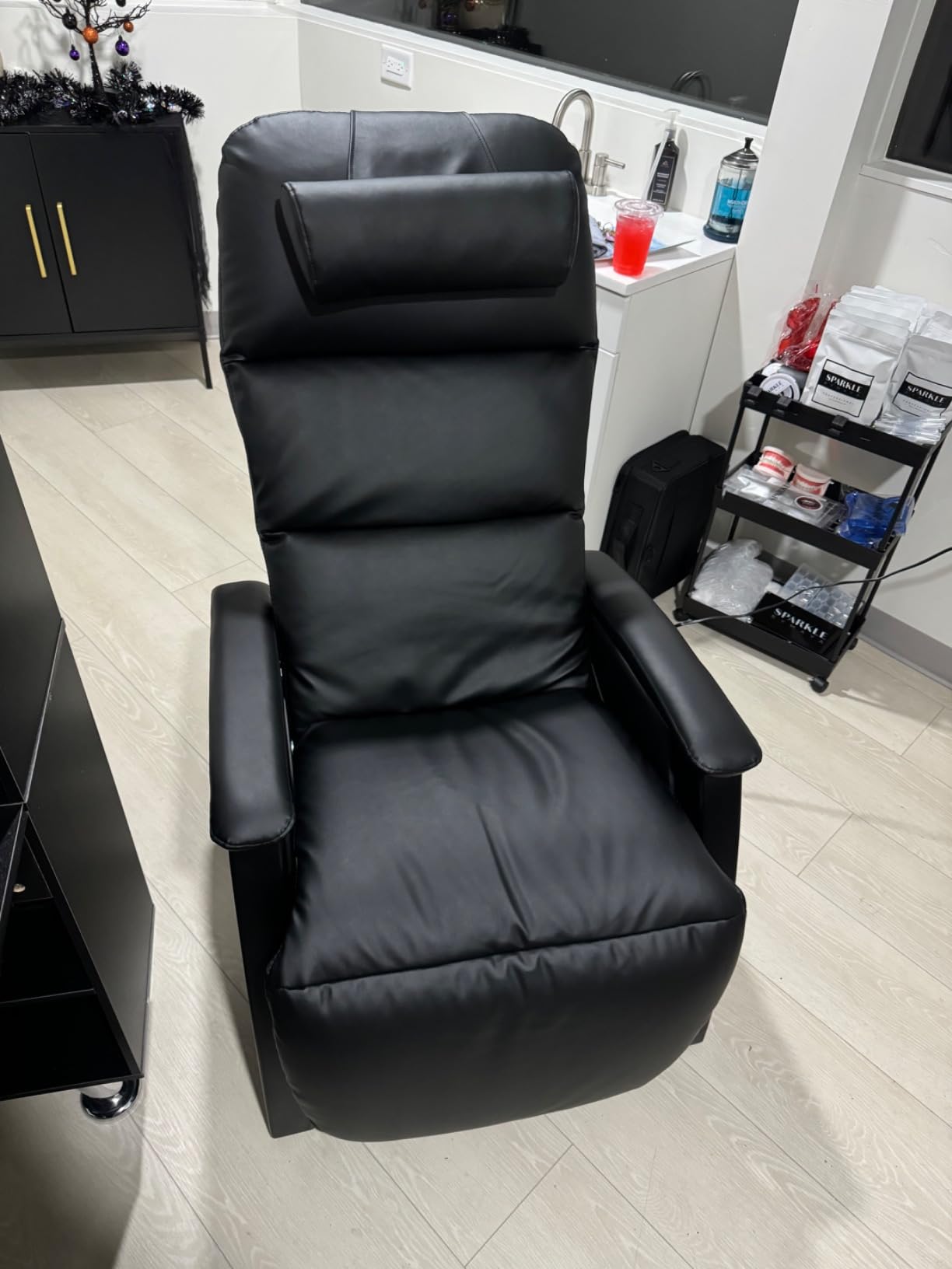 Svago Lite 2 SV210 Dual Power Infinite Position Zero Anti Gravity Recliner Chair with Heat and Massage - Black customer photo 2