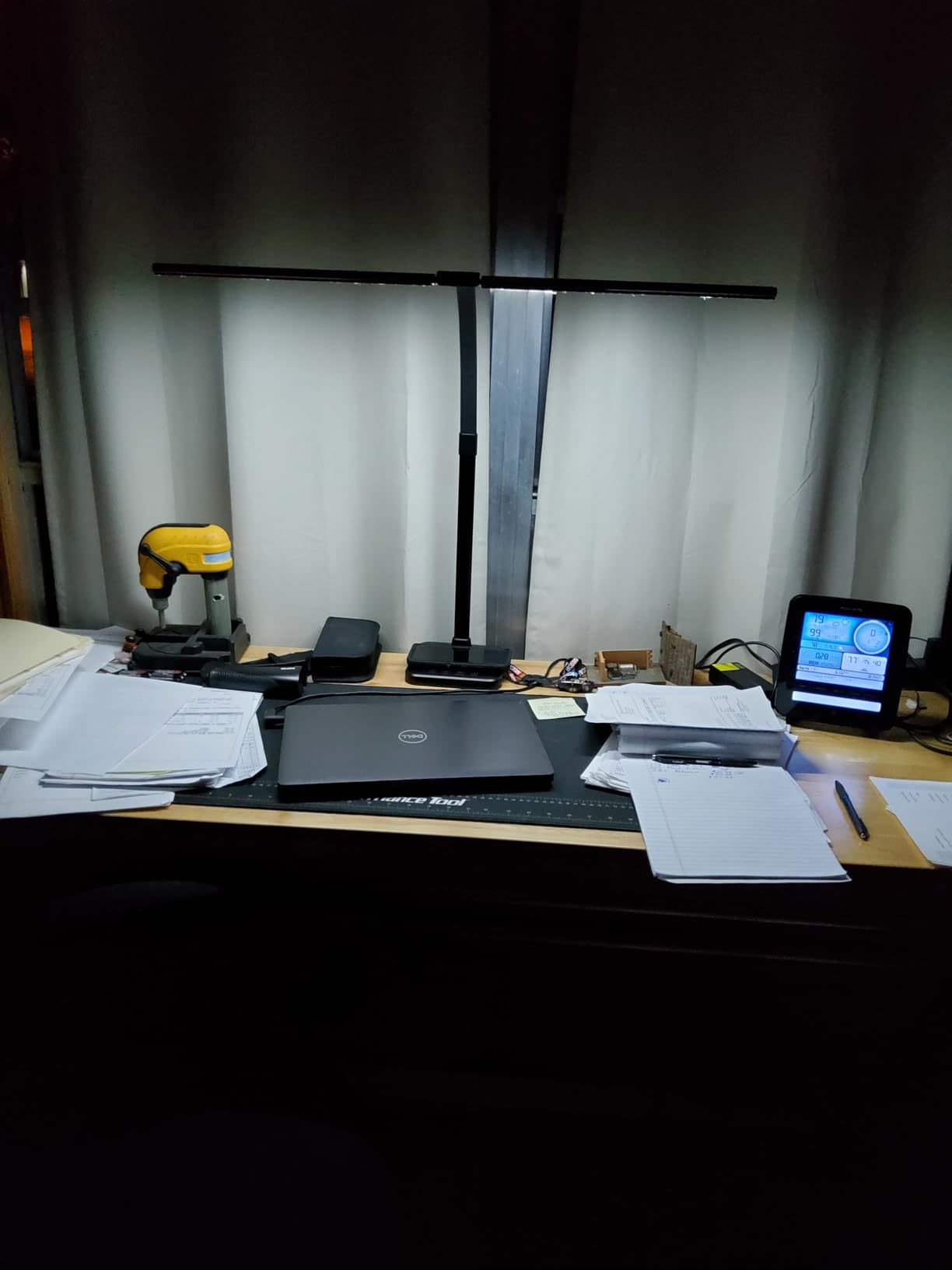 ShineTech LED Desk Lamp for Home Office, 24W Double Head Desk Light with Wireless Charging, USB Port, 25 Lighting Modes Adjustable Lamps customer photo 1