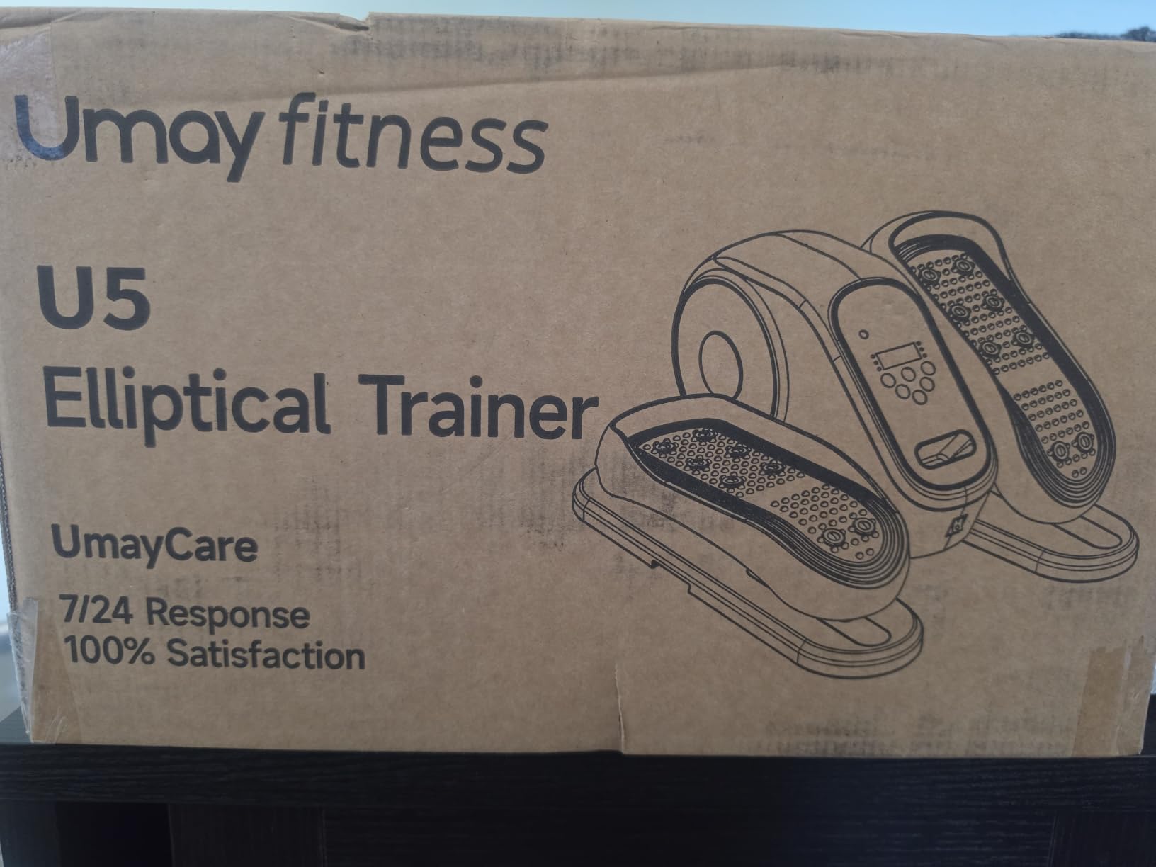 Under Desk Elliptical Eclipse Leg Exerciser Electric as Seen on TV, Foot Pedal Peddler Seated Exercise Machine for Seniors 12 Level Speeds Manual Auto Mode with Remote customer photo 2