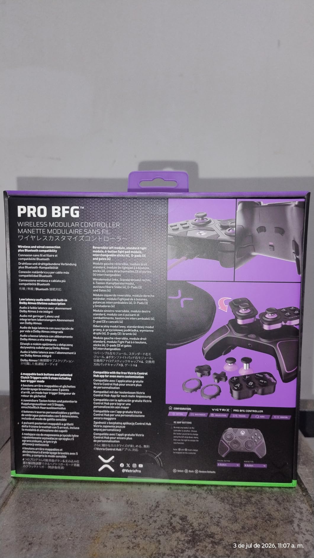 PDP Victrix Pro BFG Wireless Gaming Controller for Xbox Series X|S, Xbox One, Windows 10/11 - Modular Gamepad, Dolby Atmos Audio, Remappable Buttons, Customizable Triggers/Paddles/D-Pad, PC App customer photo 1