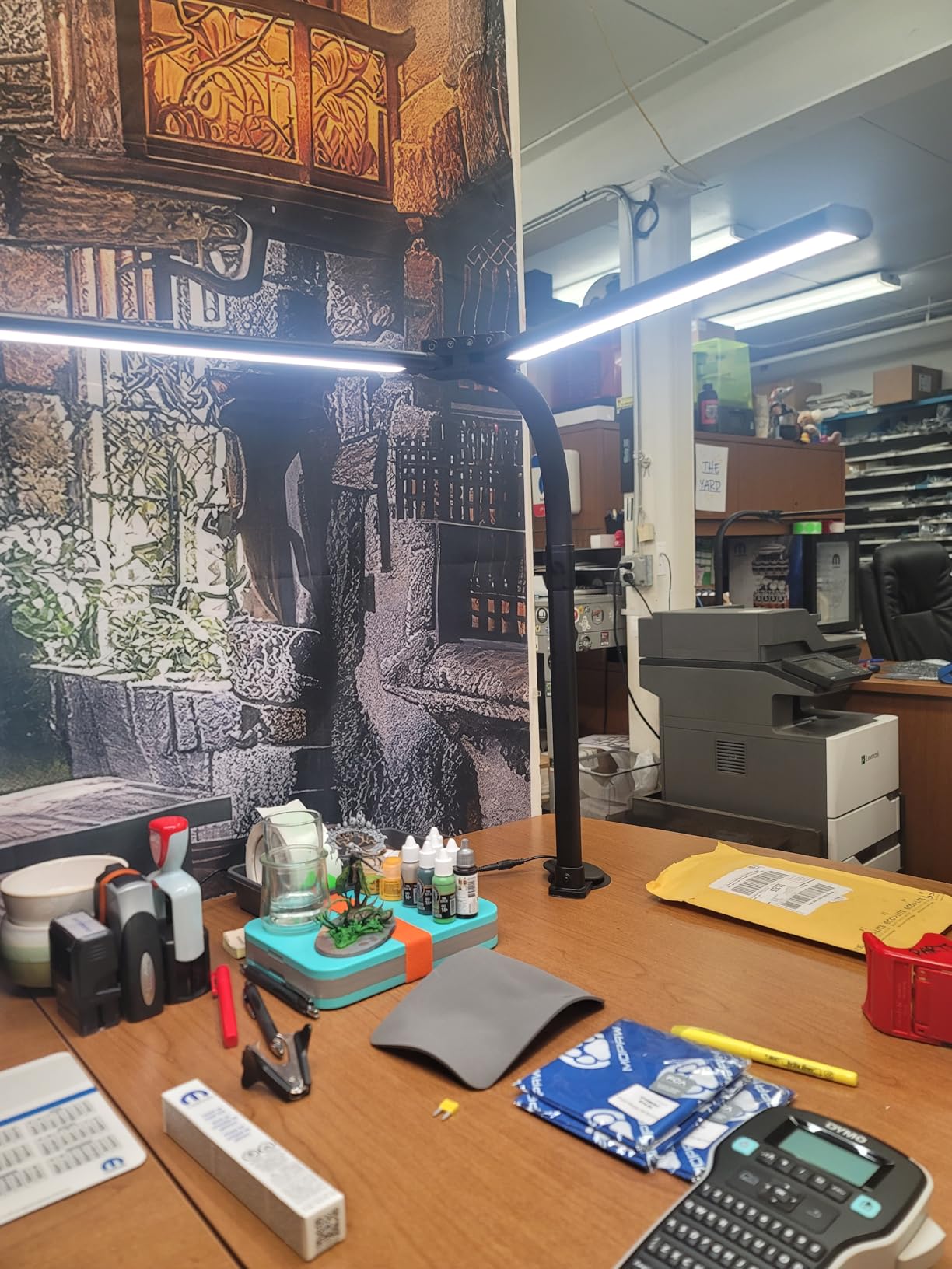 Upgraded LED Desk Lamp for Home Office with RGB, Rotatable Computer Desk Light with Remote, Tall Table Lamp with Clamp for Working, Dimmable Dual Head Task Lighting for Monitor PC, 22W customer photo 2