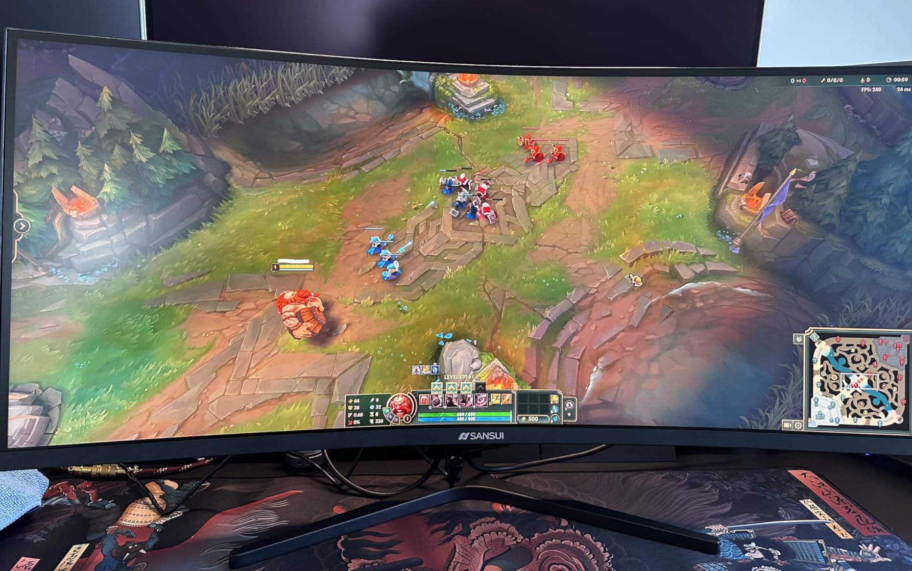 SANSUI 32-Inch Curved Gaming Monitor WQHD 2560 x 1440 180Hz Curved 1500R - Fast VA, 1ms (OD), HDR, 300nits, sRGB 125%, DCI-P3 95%, FreeSync, DP1.4x2, HDMI x2 (DP Cable Included) customer photo 1