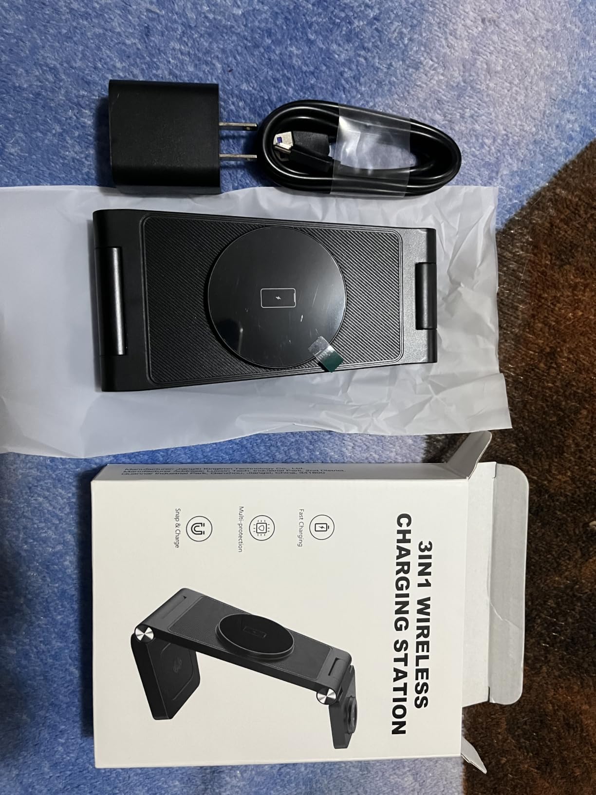 2026 Traveling Wireless Mag-Safe Fast Charging Station,Magnetic 3 in 1 Charger with Light for iPhone 17 16 15 14 13 12 Pro Max Plus,Apple Watch Series & Air pods 4 3 2 Pro-Gifts for Wife & Husband customer photo 2