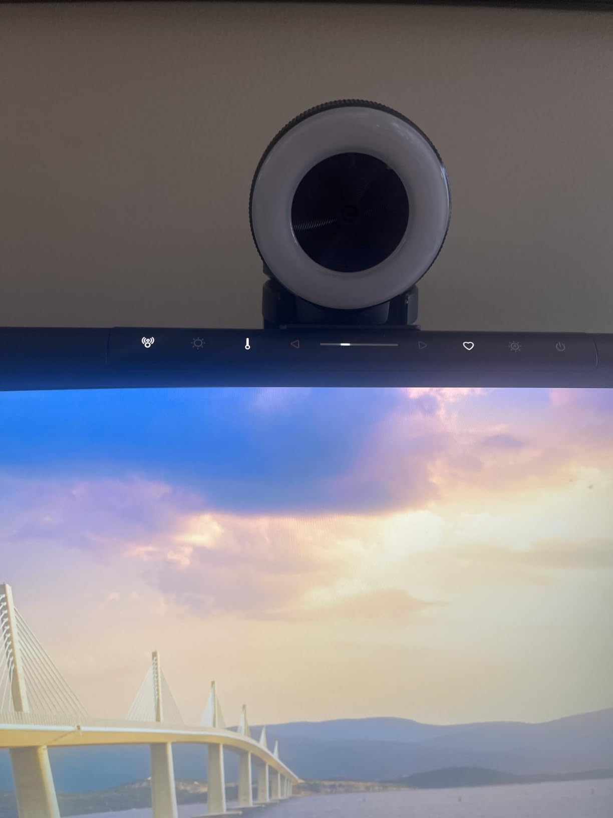 BenQ ScreenBar Pro LED Monitor Light Bar (Black) - Ultrawide Lighting, Motion Sensor, Adjustable Brightness/Color Temperature, Eye-Care USB-C Monitor lamp, No Glare, Curved Monitors customer photo 1
