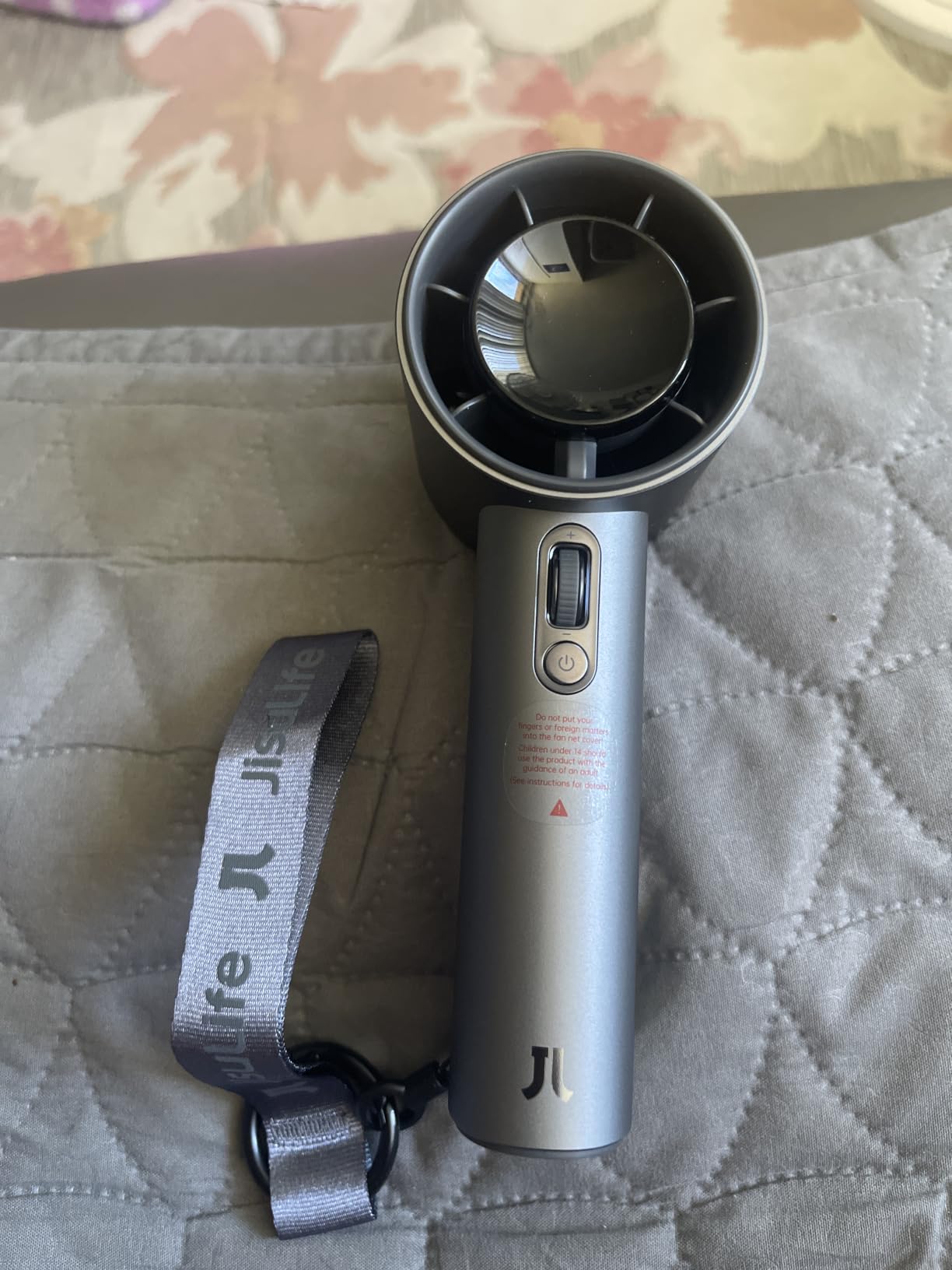 JISULIFE Portable Fan Pro 2026, 40Hrs Max Cooling Personal Handheld Fan | Metal Shell, LED Display, 9600RPM Powerful, 5000mAh Battery, Travel Essentials Gifts for Women, Men(Dark Gray) customer photo 1