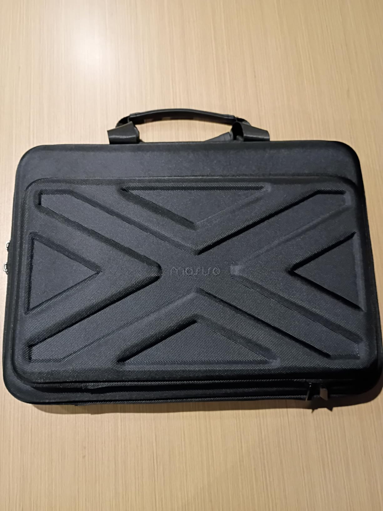 MOSISO Hard Laptop Case 15-15.6 inch, Shockproof Laptop Sleeve with Handle | Compatible with MacBook 16, HP Acer Dell Lenovo ASUS, Waterproof EVA Carrying Case Computer Bag with Pocket&Belt, Black customer photo 2
