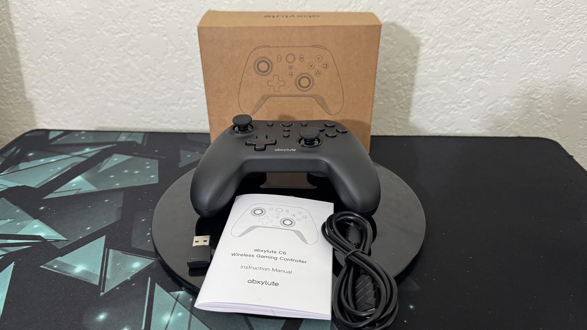 abxylute C6 Wireless PC Controller, Bluetooth Game Controller - 1000Hz Polling Rate - Hall Effect Joystick for Windows PC, Switch 1&2, Steam Deck, Android TV/Mobile, iOS, MAC & Tesla Vibration Turbo Lightweight customer photo 1