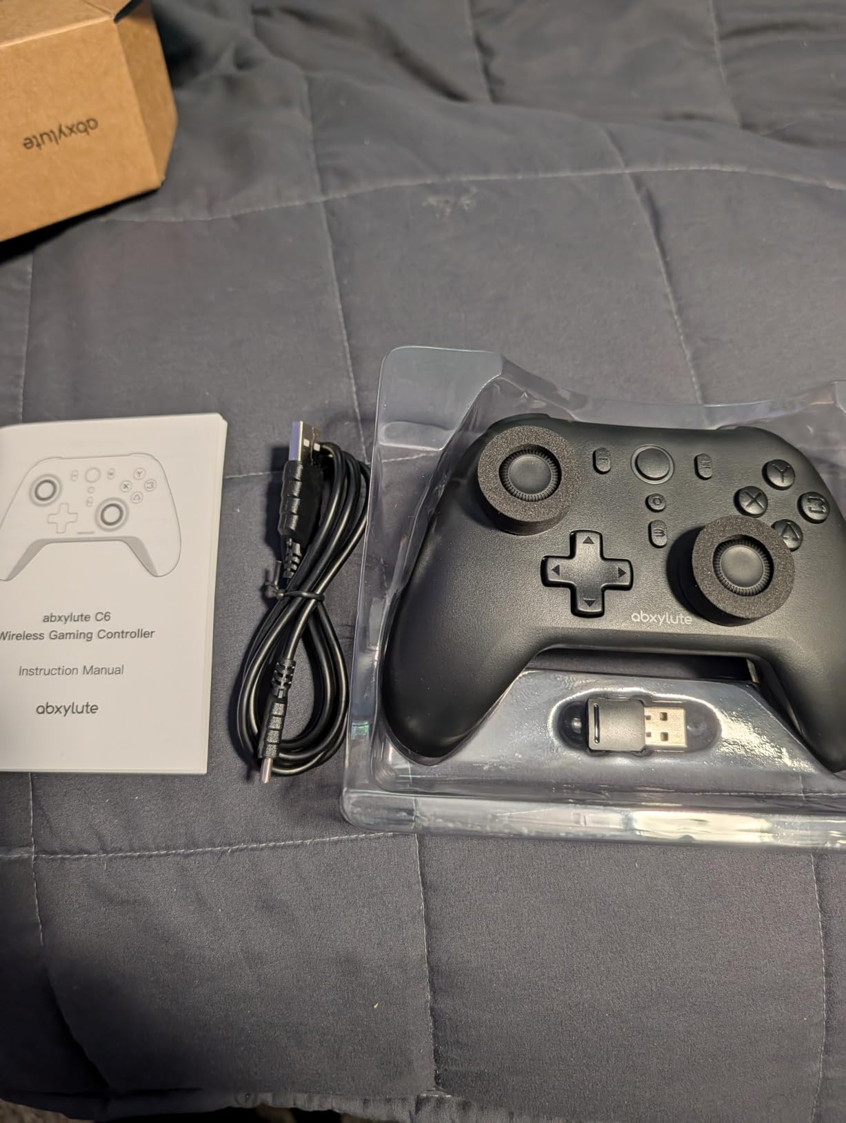 abxylute C6 Wireless PC Controller, Bluetooth Game Controller - 1000Hz Polling Rate - Hall Effect Joystick for Windows PC, Switch 1&2, Steam Deck, Android TV/Mobile, iOS, MAC & Tesla Vibration Turbo Lightweight customer photo 2