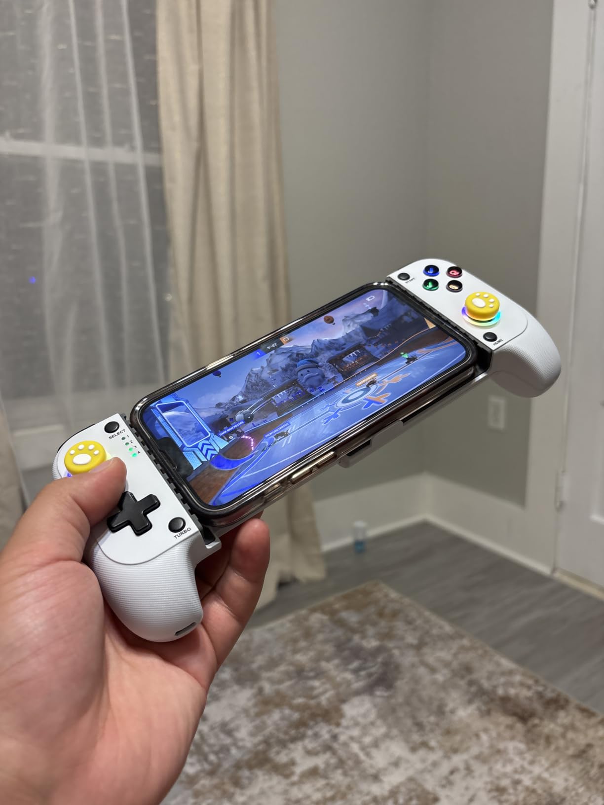 Mocagen MC1 Phone Controller for iPhone & Android - Ergonomic Grip, Low Latency, Case Friendly, Bluetooth Mobile Controller with Hall Effect Joysticks, Turbo, Portable Travel Companion for Car/Leisure customer photo 2
