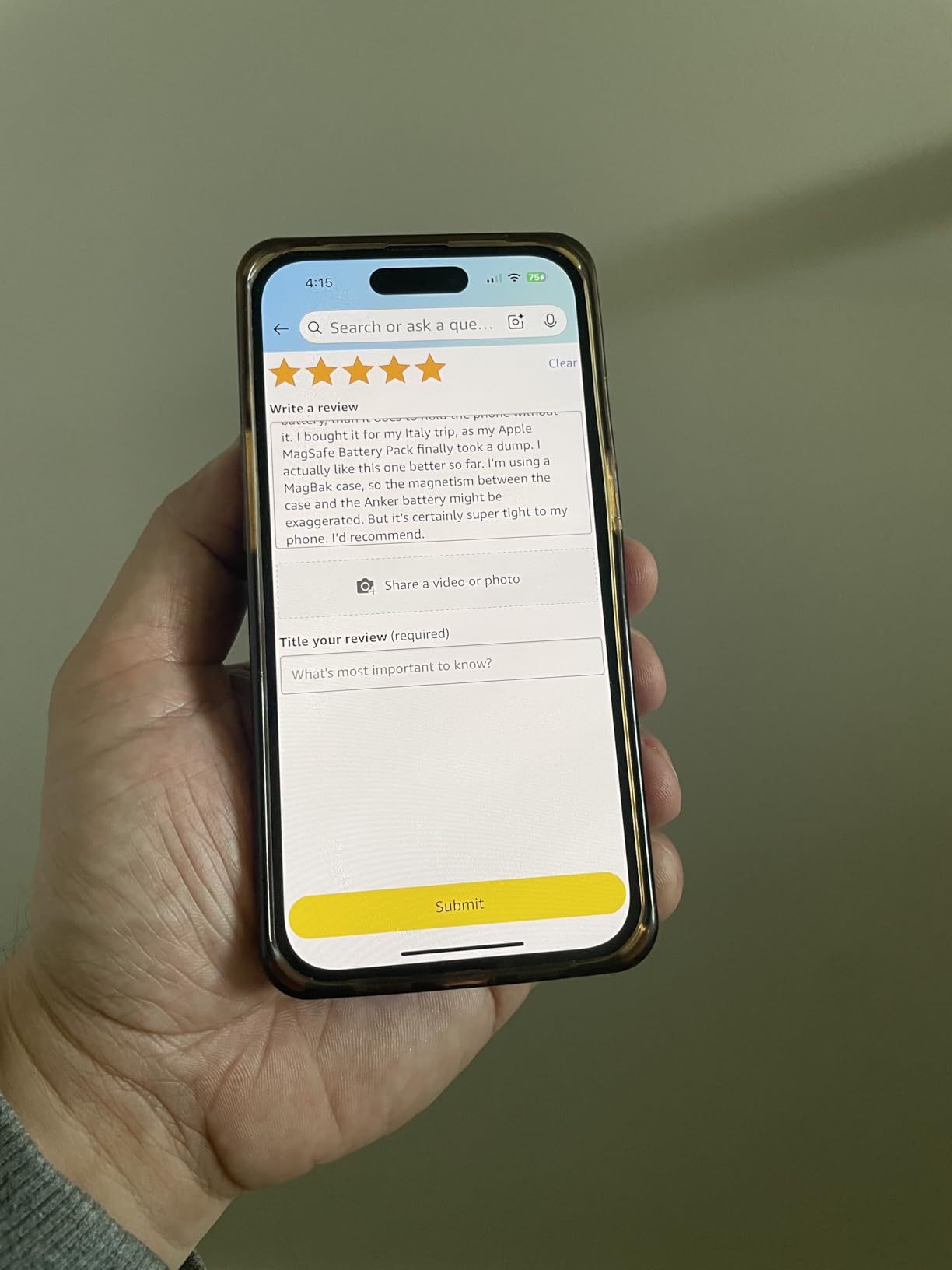 Anker Zolo Magnetic Power Bank, Compact 10,000mAh Wireless Portable Charger with 30W Max Fast Charging, Skin-Friendly and Durable Battery Pack, for iPhone 16/15/14 Series, AirPods, and More customer photo 2