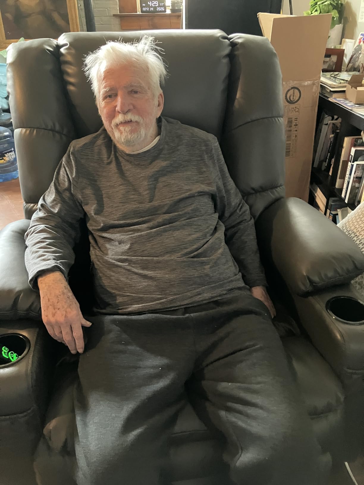 MCombo 3 Motor Lay Flat Power Lift Recliner for Elderly R7635 (Large-Wide) | Massage & Dual Heating, Infinite Position, Power Headrest, Big & Tall Elderly, 4.7
