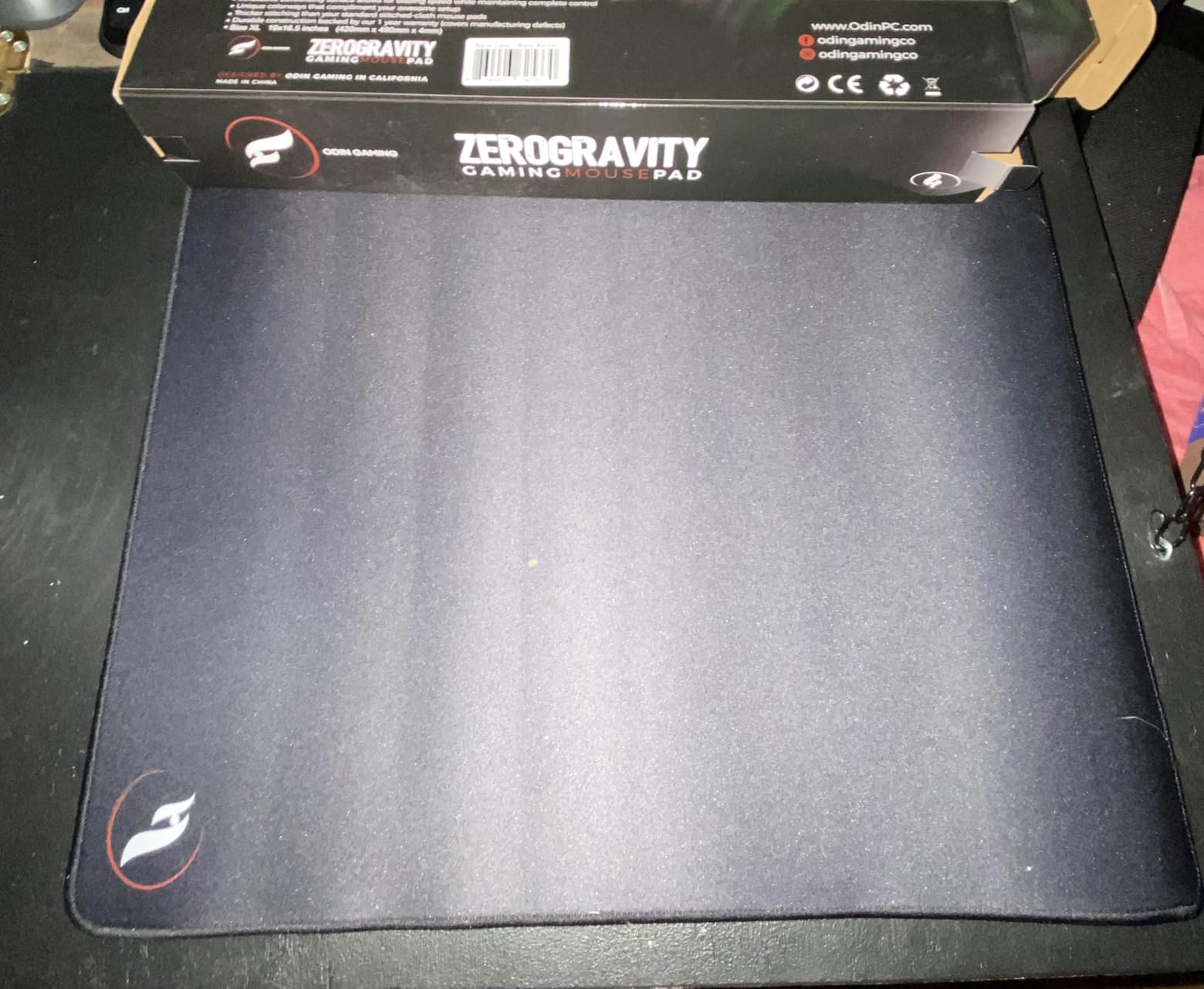 Odin ZeroGravity XL Gaming Mouse Pad - Woven Cloth Surface, Stitched Edges, Non-Slip Base, 19 x 16.5 inches, Black | Woven Cloth Silky Glide Pinpoint Precision Consistent Accurate Aim Non Coating Stitched Edges Anti Slip Base 490 x 420 x 4mm customer photo 2