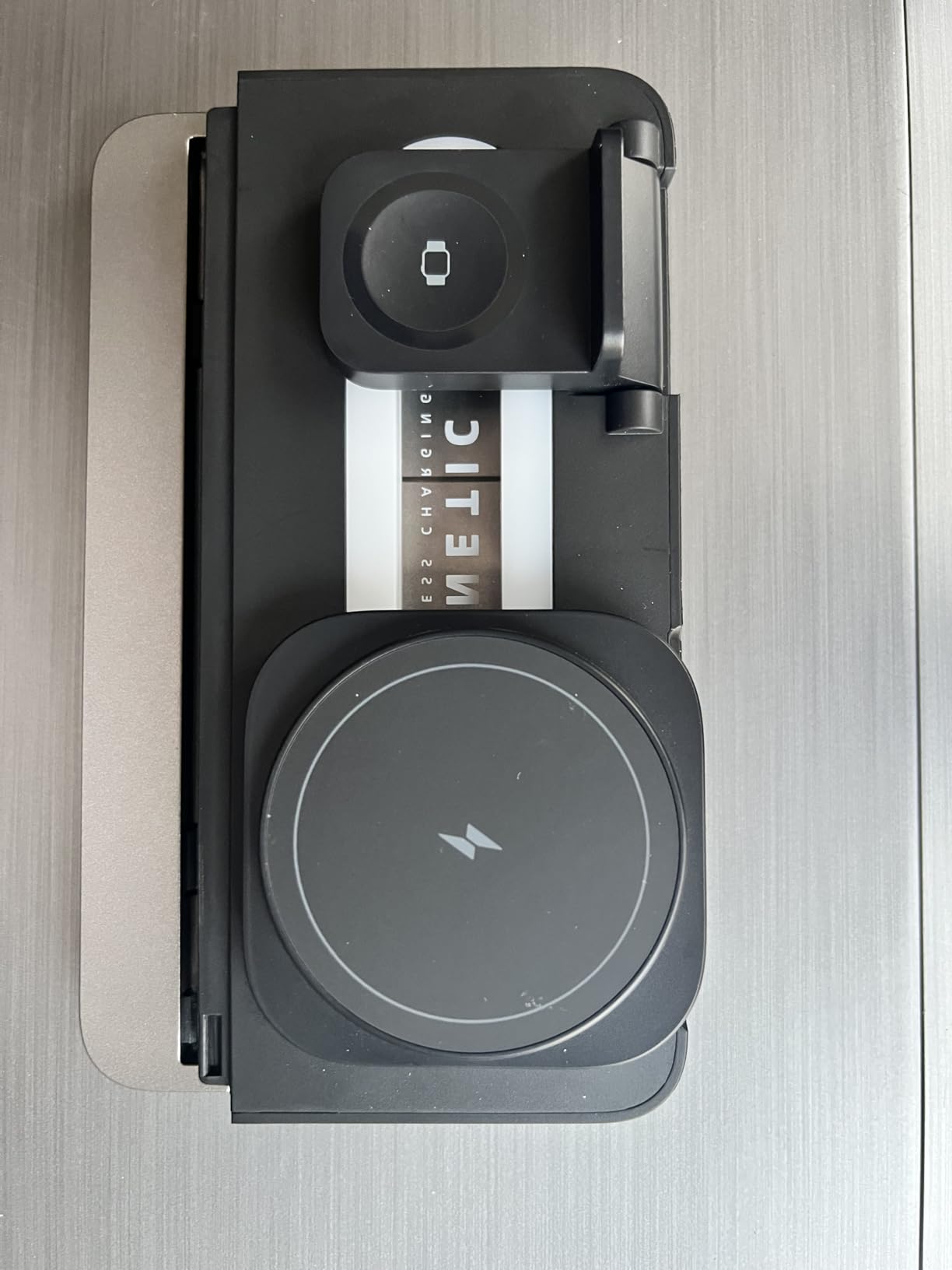 4 in 1 Wireless Charging Station for Apple MagSafe, Magnetic Foldable Wireless Charger Stand for iPhone 17 16 15 14 13 12, Watch, AirPods - Fast Nightstand Charging Dock with Light for Multiple Devices customer photo 1