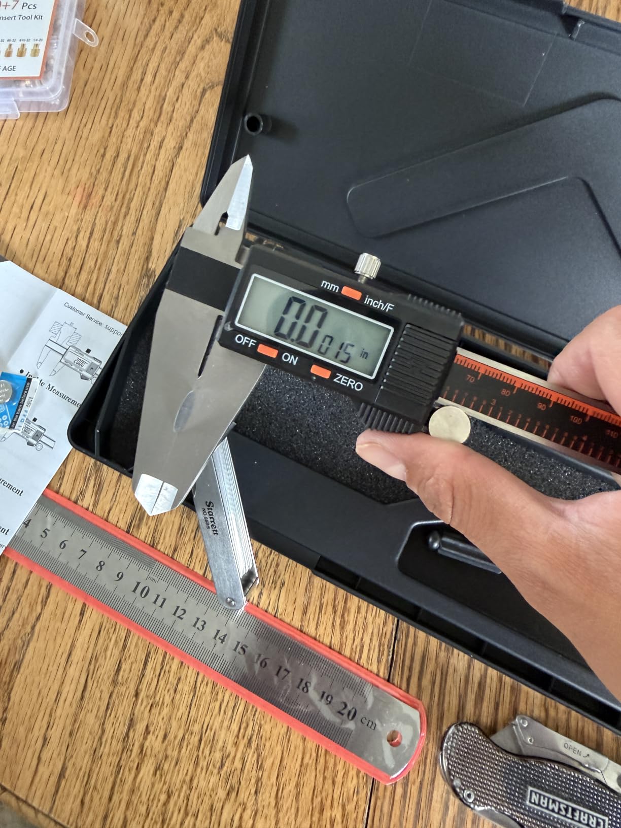 HARDELL 8 Inch Digital Calipers with LCD, Stainless & Auto-Off | 8