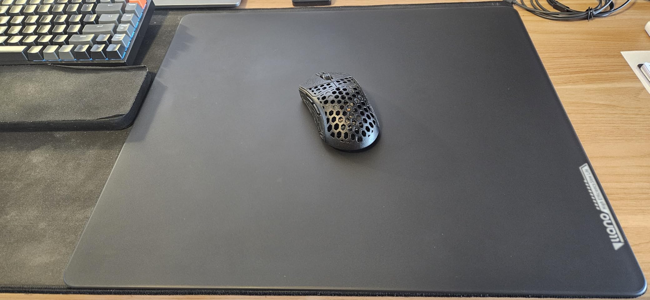 llano MP001 Gaming Glass Mousepad for FPS Esport, Tempered Glass Mouse Mat | 17.7