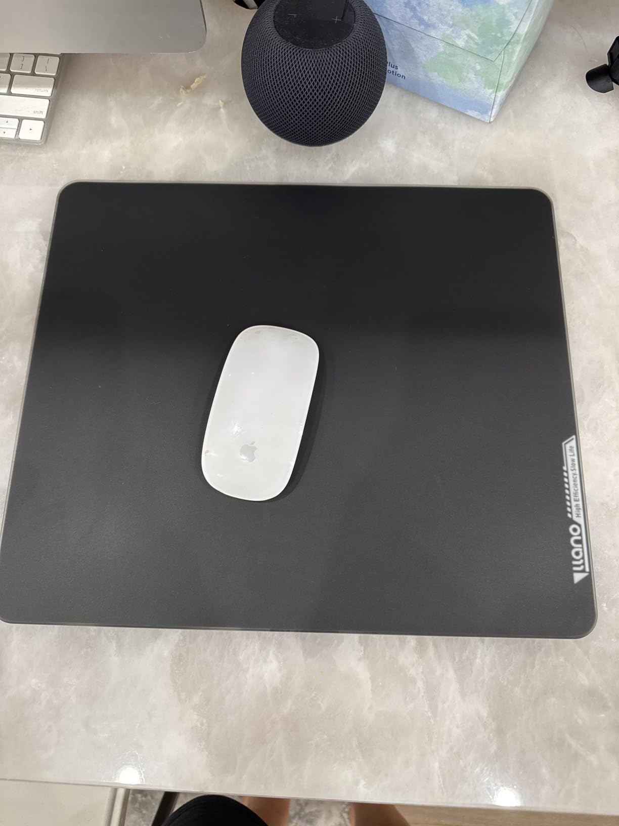 llano MP001 Gaming Glass Mousepad for FPS Esport, Tempered Glass Mouse Mat | 17.7