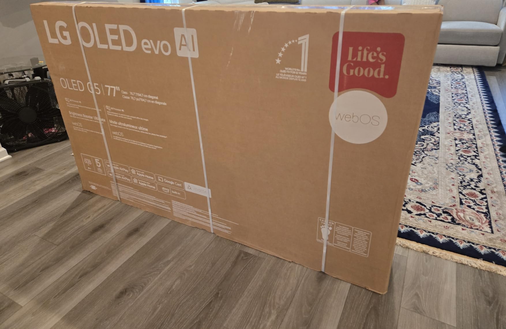 LG 83-Inch Class OLED evo AI 4K G5 Series Smart TV w/Dolby Atmos, Dolby Vision, HDR10, AI Super Upscaling 4K, Filmmaker Mode, Wow Orchestra, Alexa Built-in (OLED83G5WUA, 2025) customer photo 2