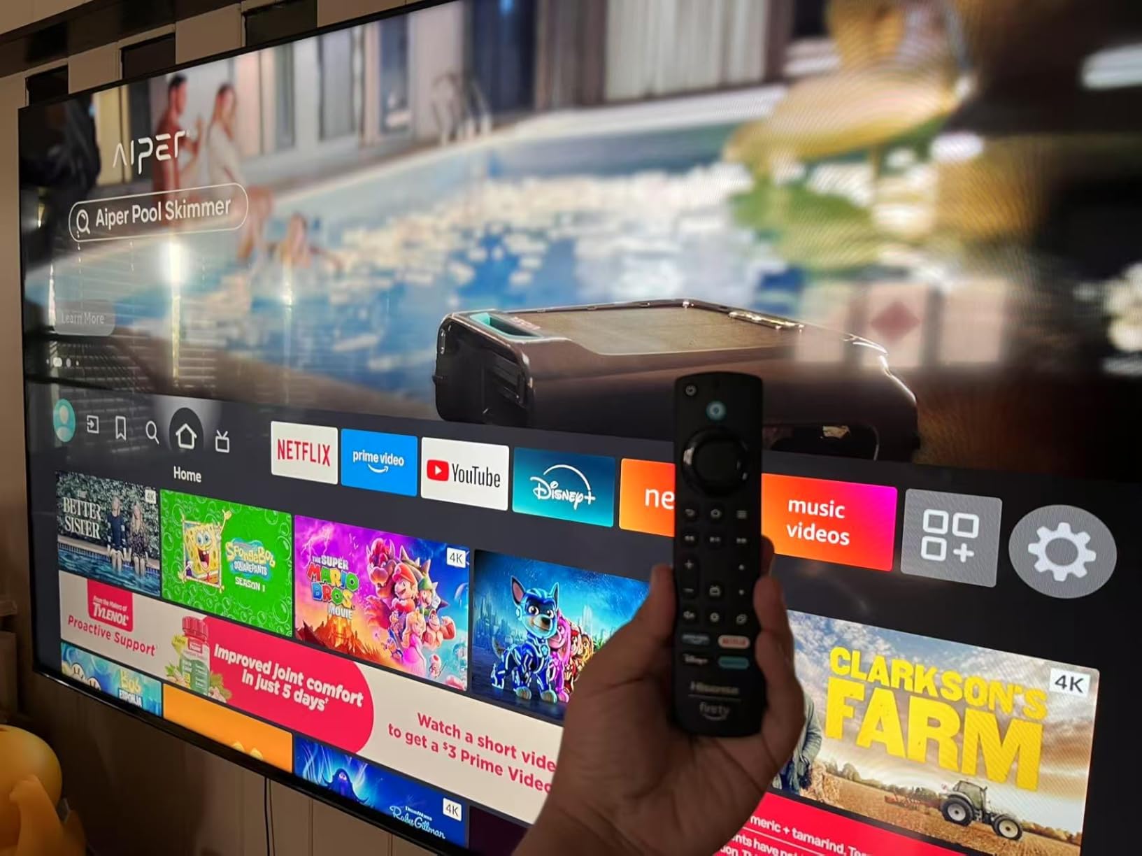 Hisense 43-Inch Class QD6 Series QLED 4K UHD Smart Fire TV (43QD6QF, 2025) with Dolby Vision, Dolby Atmos, Motion Rate 120, Game Mode Plus, VRR, ALLM customer photo 1