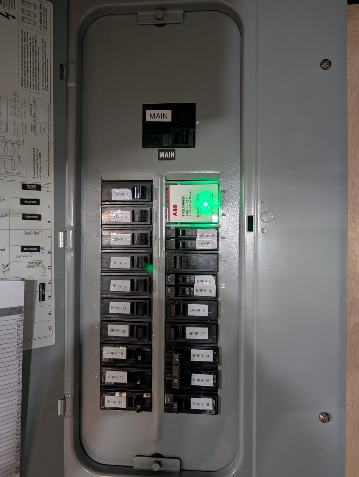 ABB THQLSURGE2 Whole Home Surge Protection Device, Type 1 SPD, 25kA Per Phase, 2-Space, Plug-On Pigtail, LED Indicator, ABB & GE Load Center Compatible, UL Listed & NEC Compliant customer photo 2