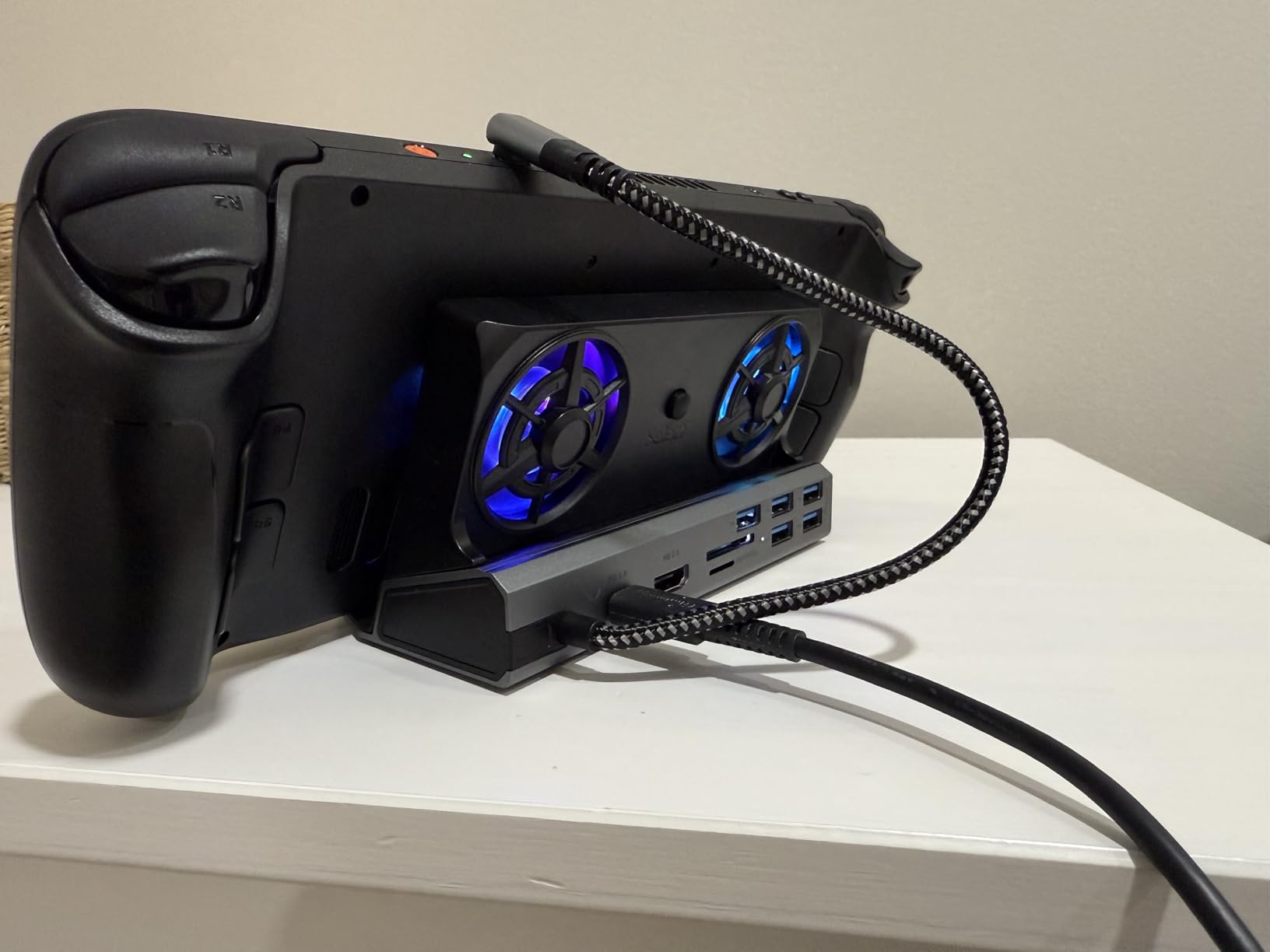 Docking Station for Steam Deck ROG Ally with Dual Cooling Fans, 10-IN-1 Stream Deck Dock with 4K@60Hz, 1000Mbps Gigabit Ethernet, 5USB Ports and 100W Charging Port for Steam Deck OLED/Switch/Legion Go customer photo 2
