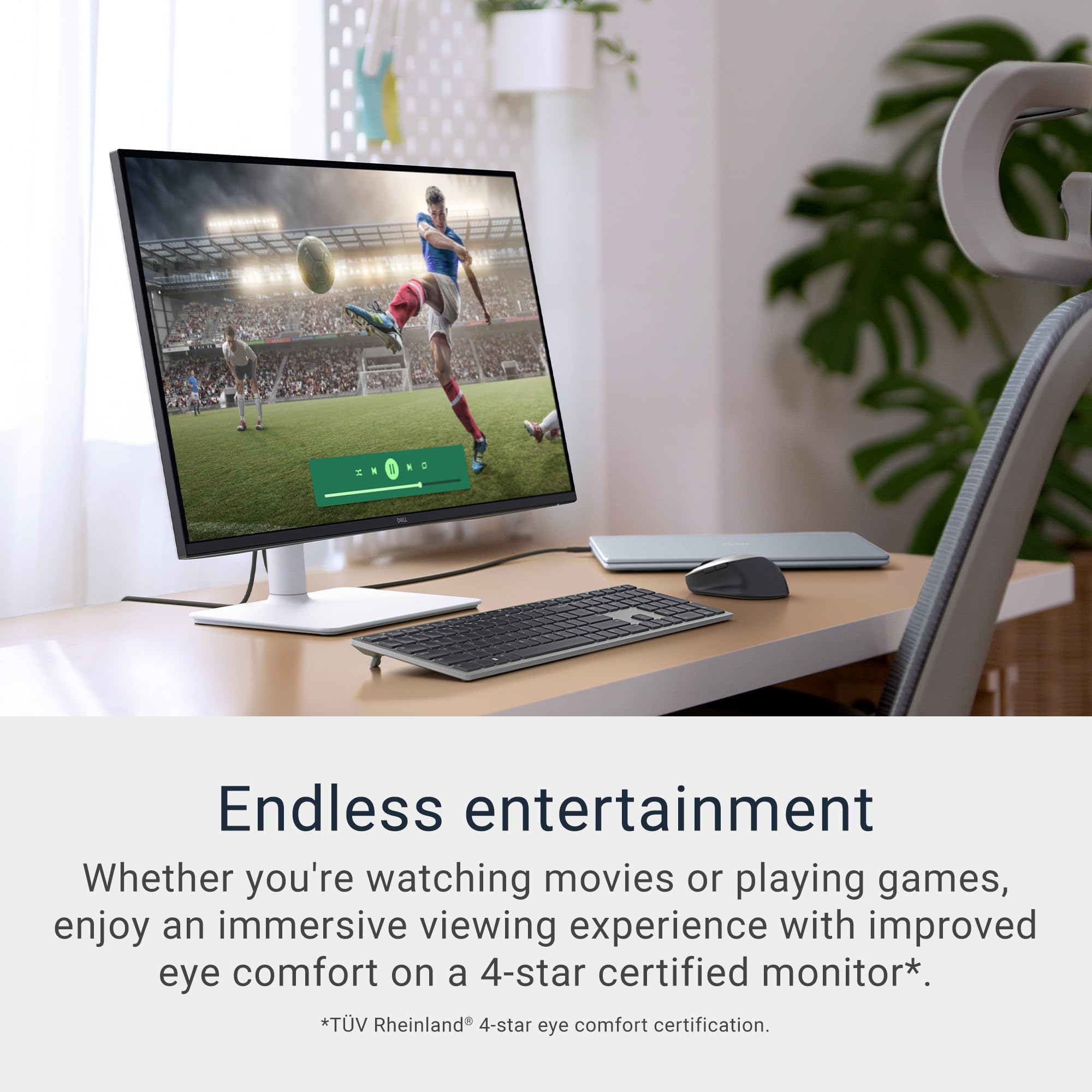 Dell 27 Plus 4K Monitor - S2725QS - 27-inch 4K (3840 x 2160) 120Hz 16:9 Display, IPS Panel, AMD FreeSync Premium, sRGB 99%, Integrated Speakers, 1500:1 Contrast Ratio, Comfortview - Ash White customer photo 2