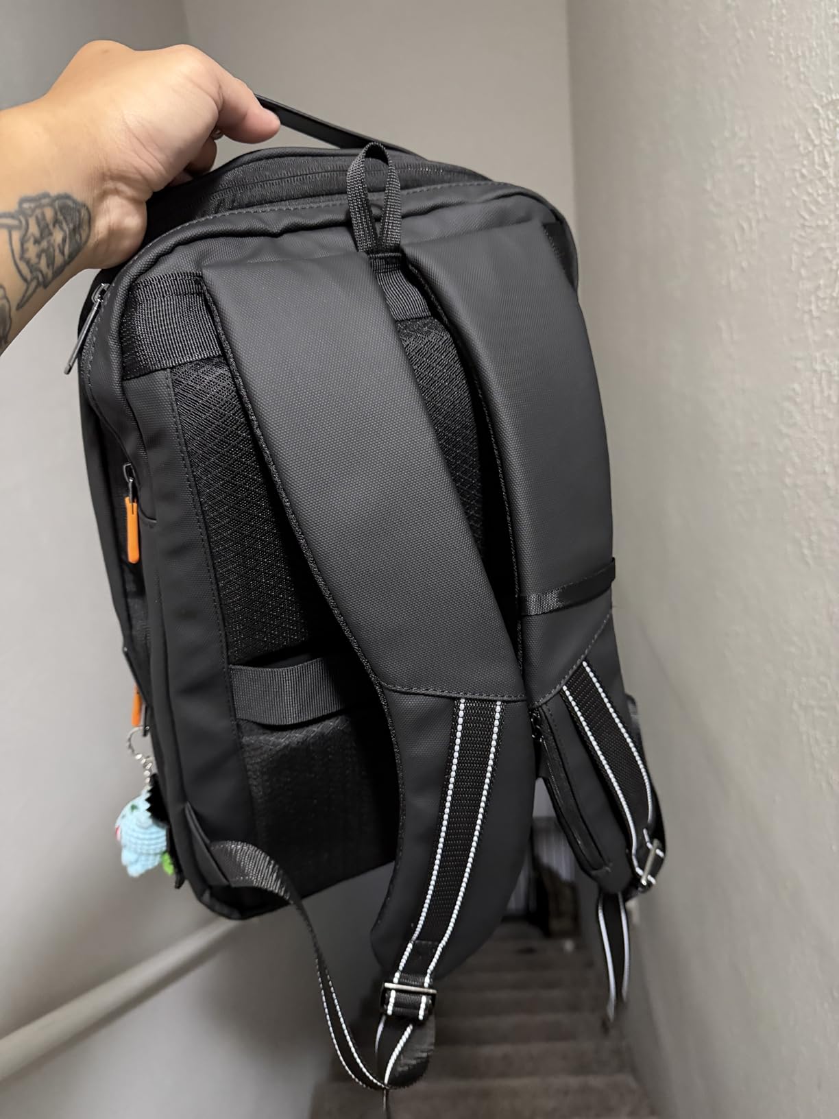 Business Backpack for Men 15.6 inch Expandable Slim Laptop Backpack With USB Charger Port Waterproof Anti-Theft Professional Work Computer Bag Hard Shell Backpack-Black customer photo 2