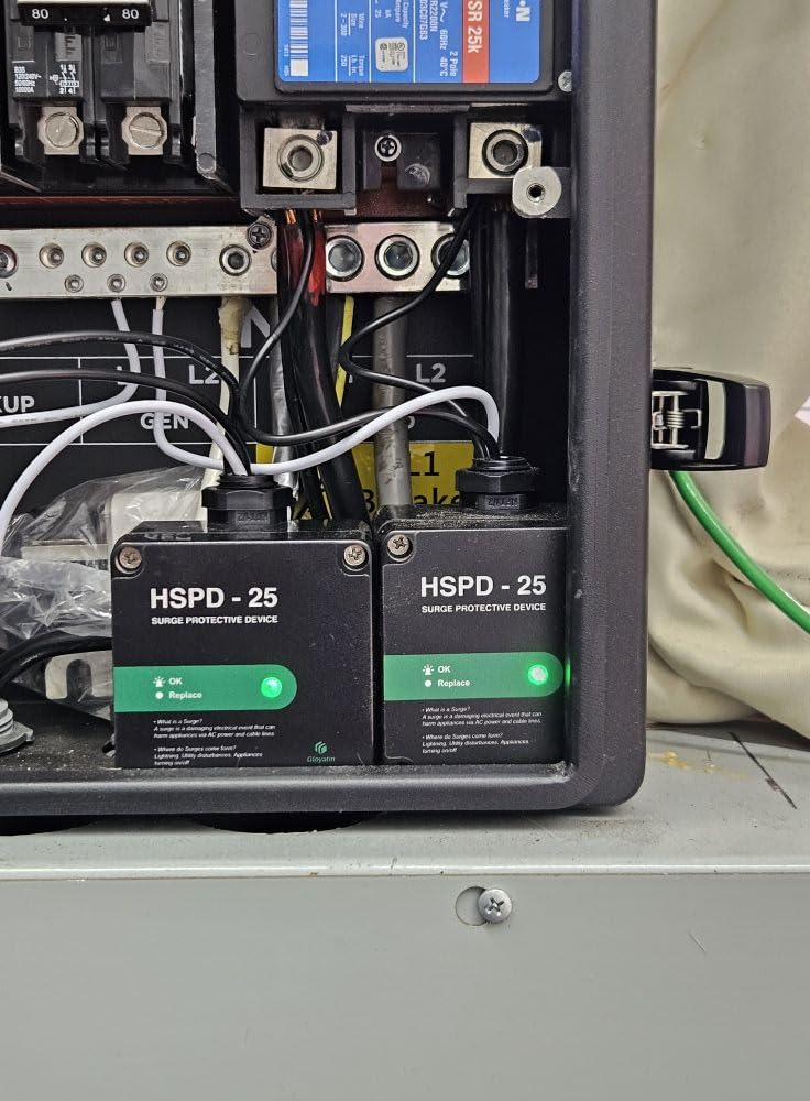 HSPD Square Whole Home Surge Protective Device, Type 1 SPD, Whole House Surge Protector, AC Surge Protection, 120/240VAC (HSPD-25) customer photo 1