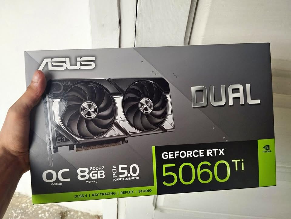 ASUS Dual GeForce RTX 5060 Ti 8GB GDDR7 OC Edition Gaming Graphics Card customer photo 1