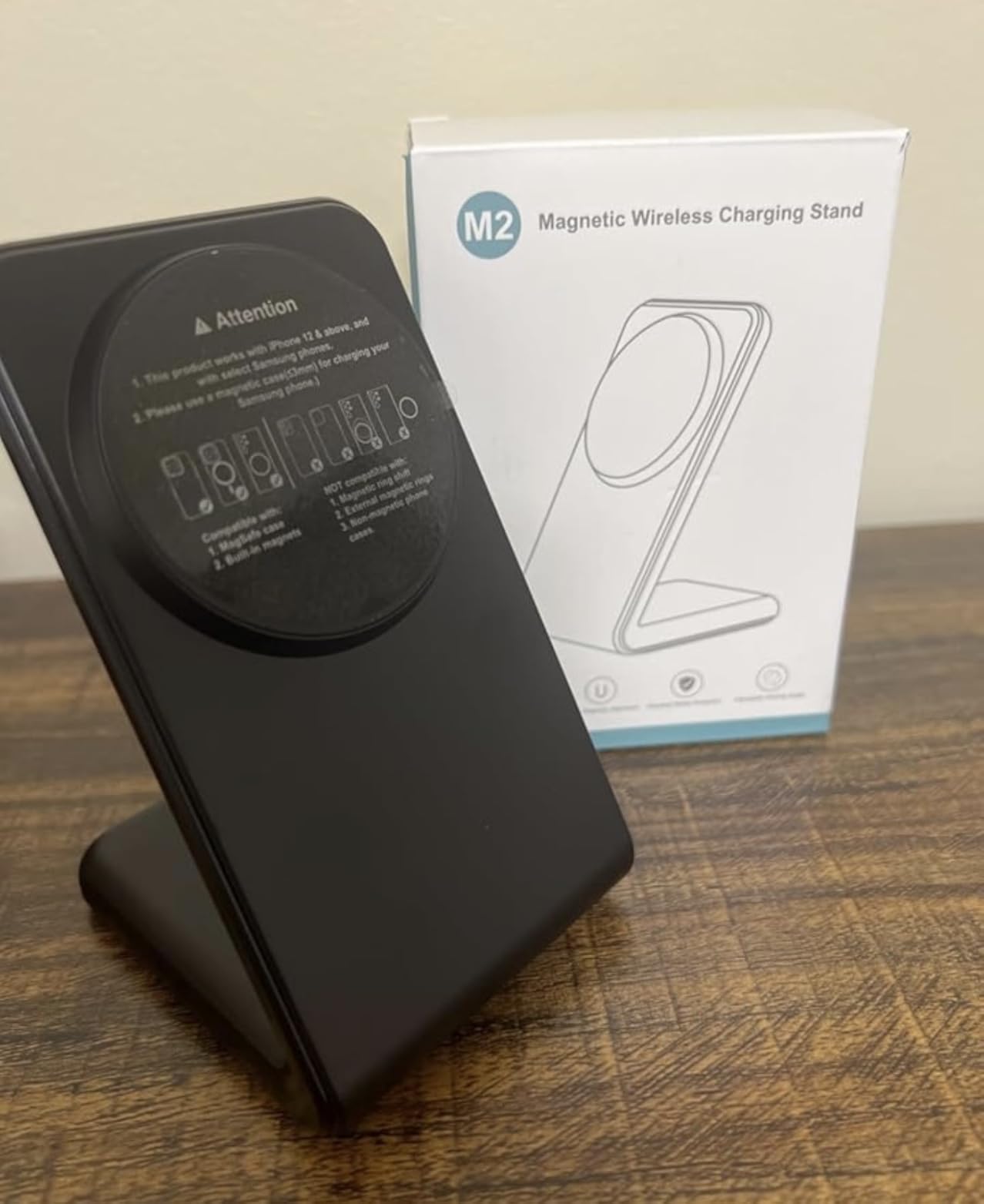 Mag.Safe Charger - Fast Magnetic Wireless Charger for iPhone 12-17 Series | Black for iPhone Charger Stand customer photo 2