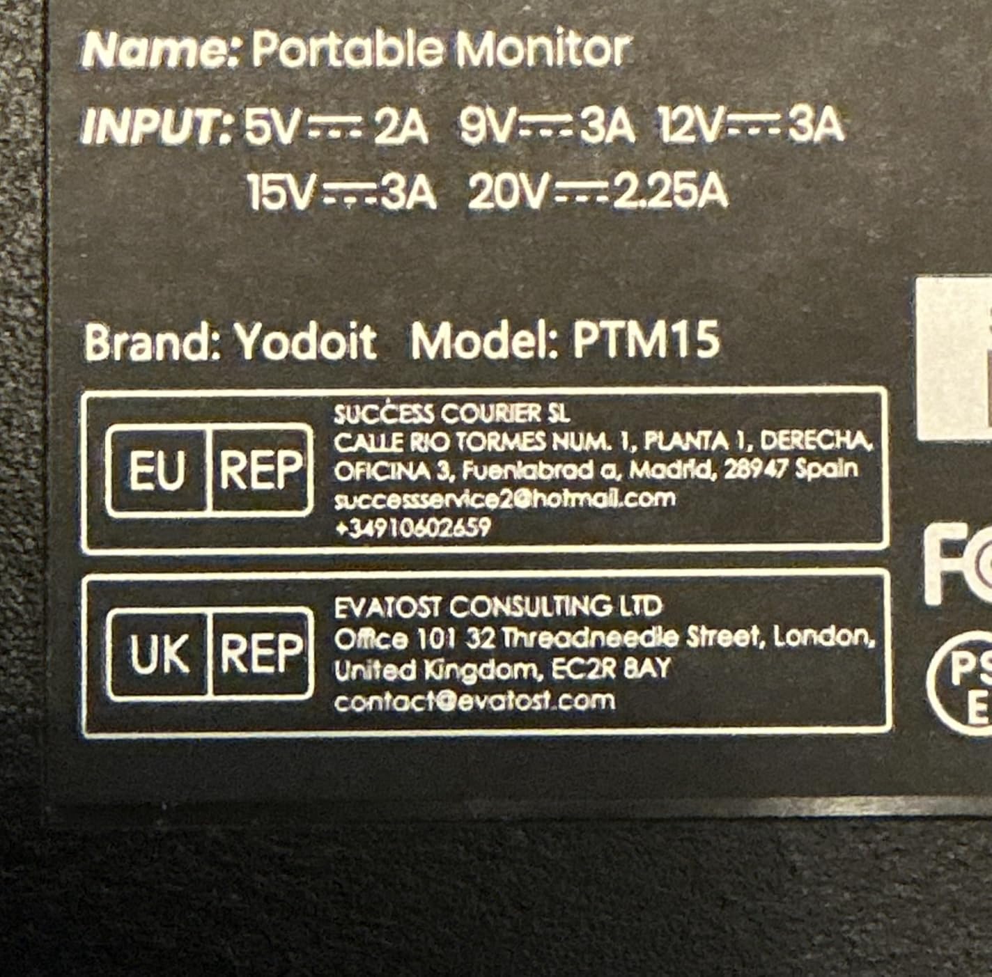 Yodoit Portable Monitor 15.6